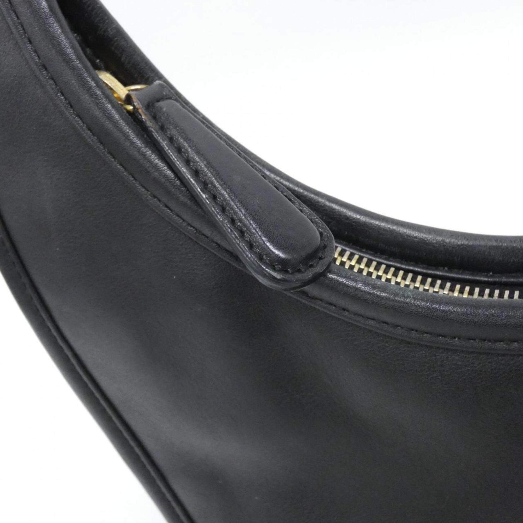 Christian Dior Black Leather Shoulder Bag (Pre-Owned)
