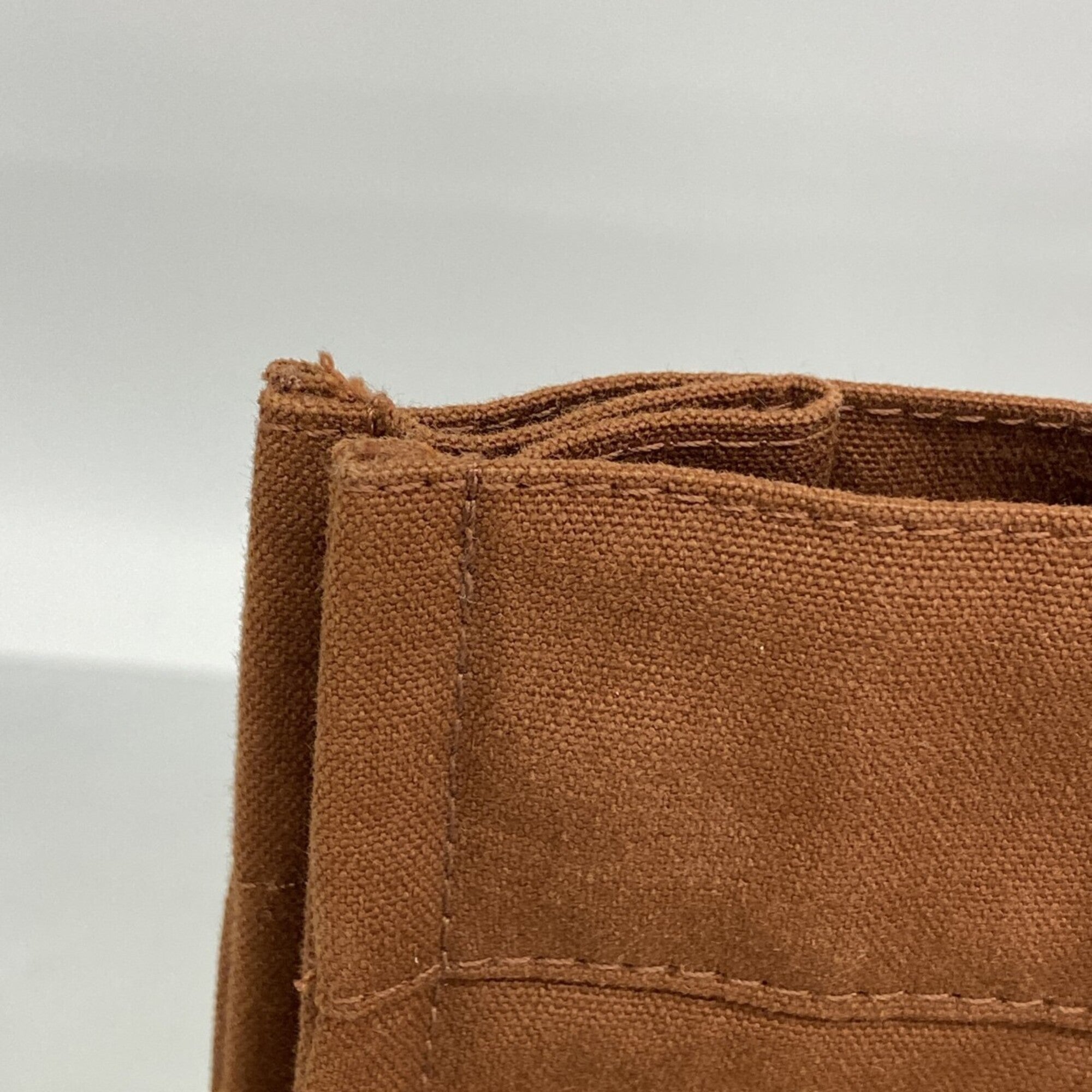 Hermes Brown Canvas Tote Bag (Pre-Owned)