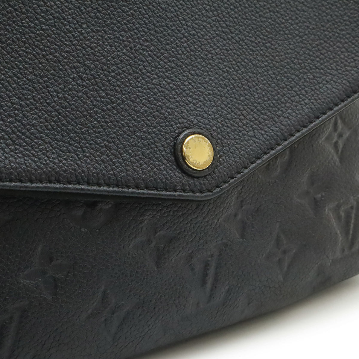 Louis Vuitton Monogram Empreinte Black Noir Monogram Empreinte Shoulder Bag (Pre-Owned)