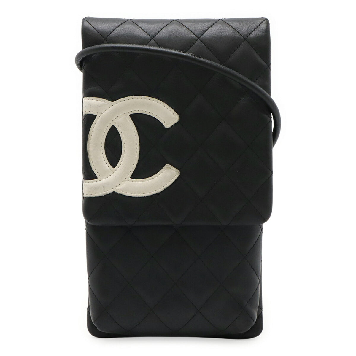 Chanel Black White Cambon Ligne Pochette Pouch Shoulder Bag (Pre-Owned)