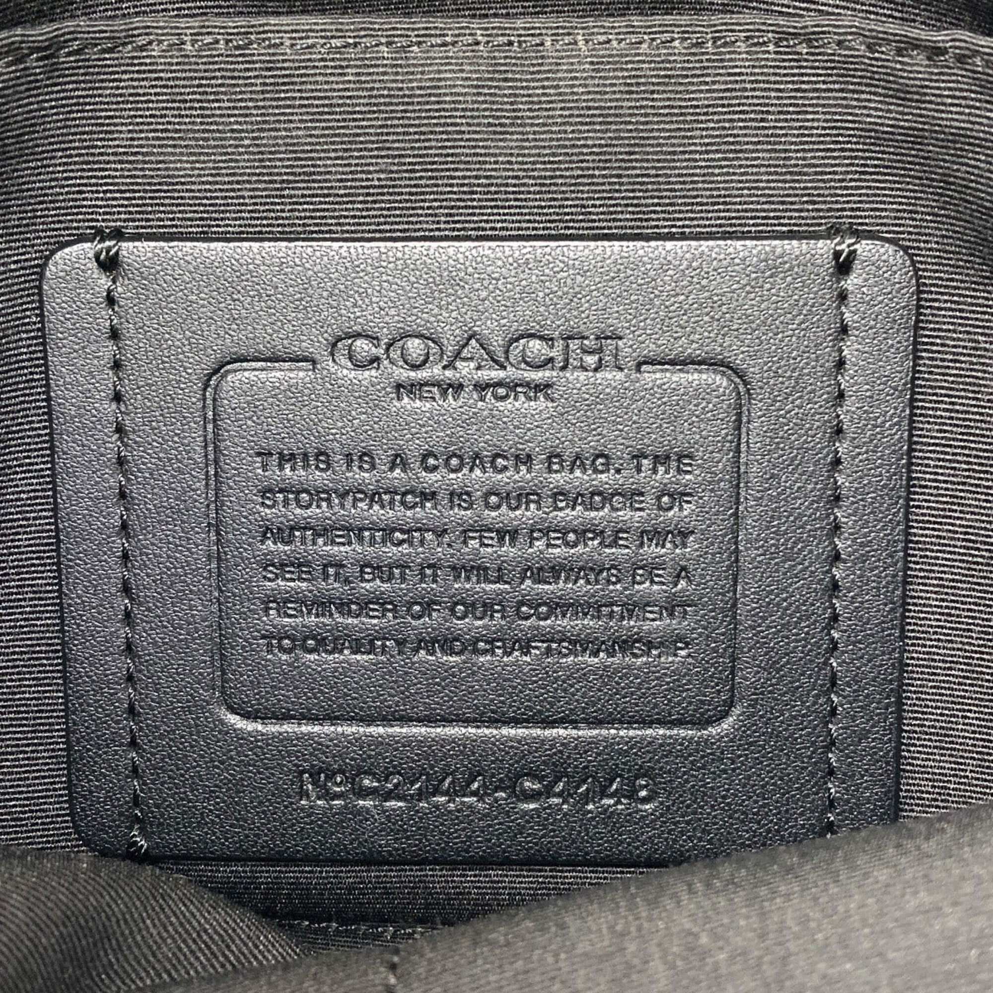 Coach Black Leather Shoulder Bag (Pre-Owned)