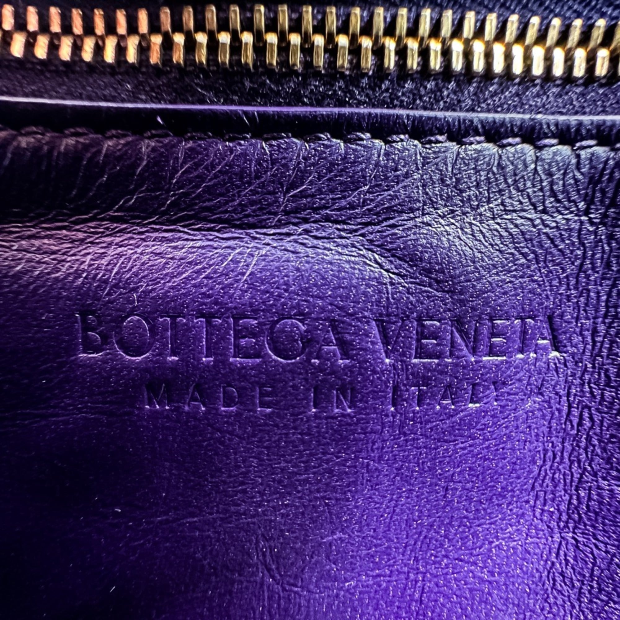 Bottega Veneta Purple Patent Leather Shoulder Bag (Pre-Owned)
