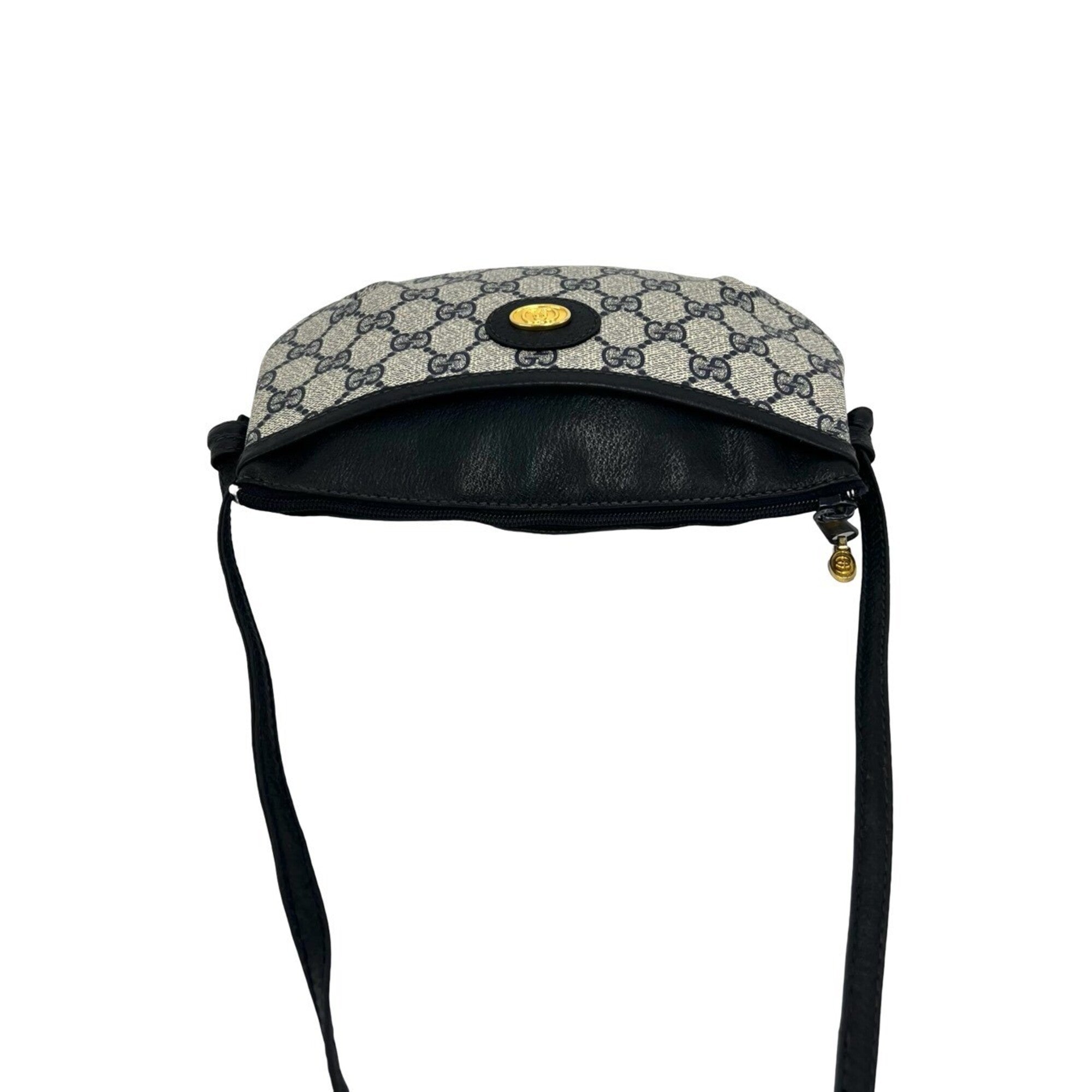 Gucci Navy Pvc Leather Pochette Shoulder Bag (Pre-Owned)