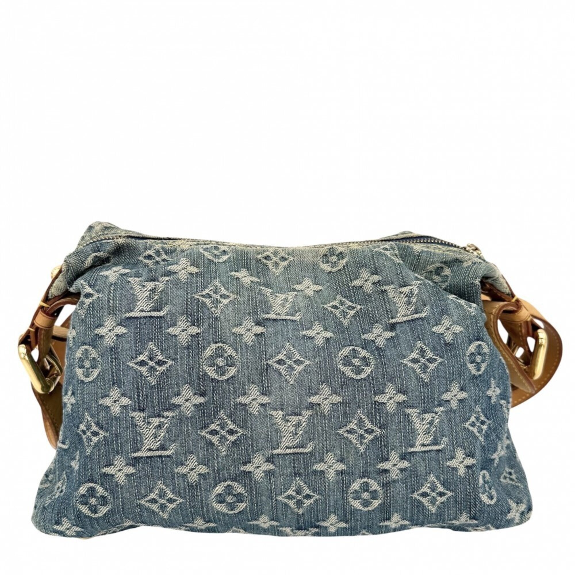 Louis Vuitton Blue Monogram Denim Shoulder Bag (Pre-Owned)