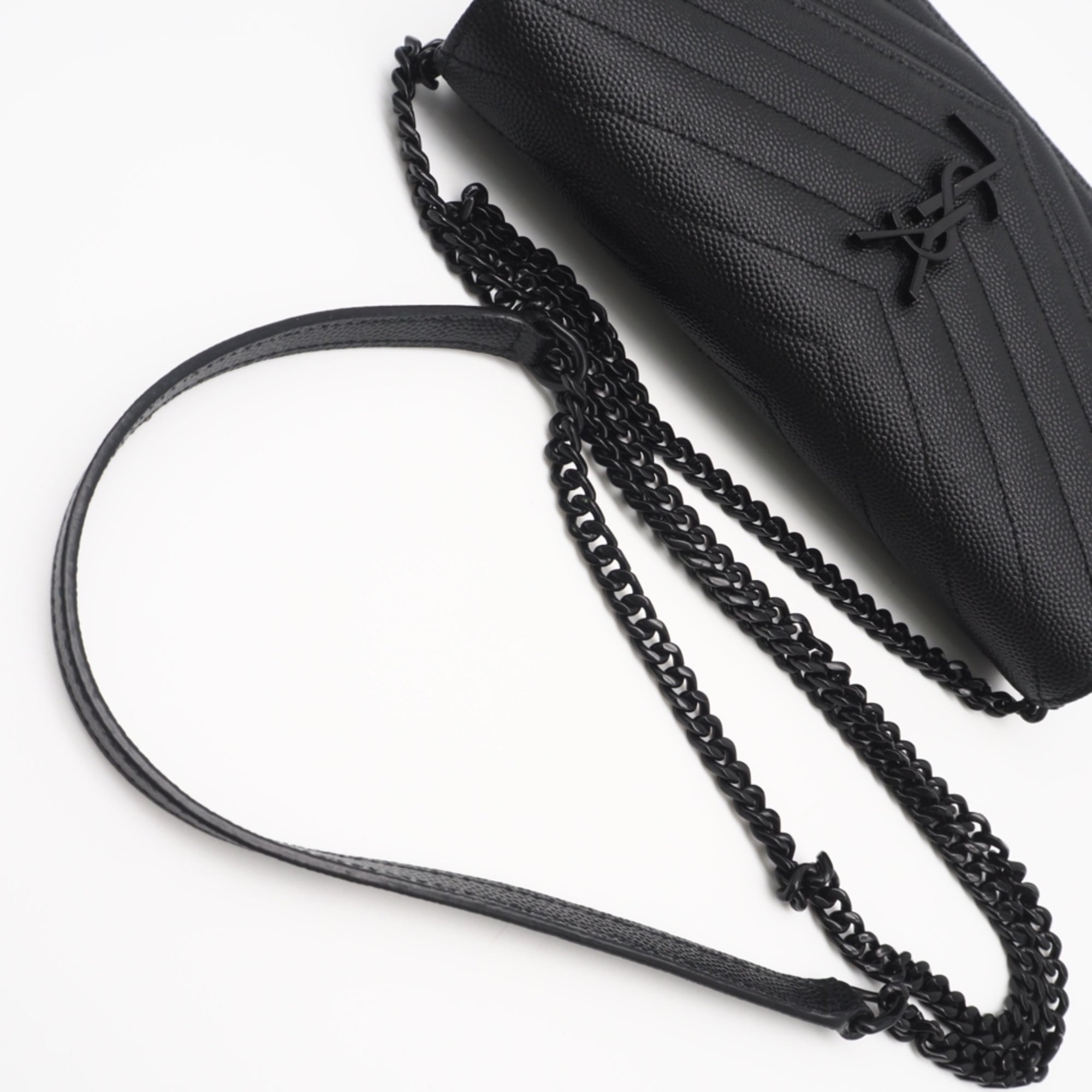 Yves Saint Laurent Black Leather Shoulder Bag (Pre-Owned)