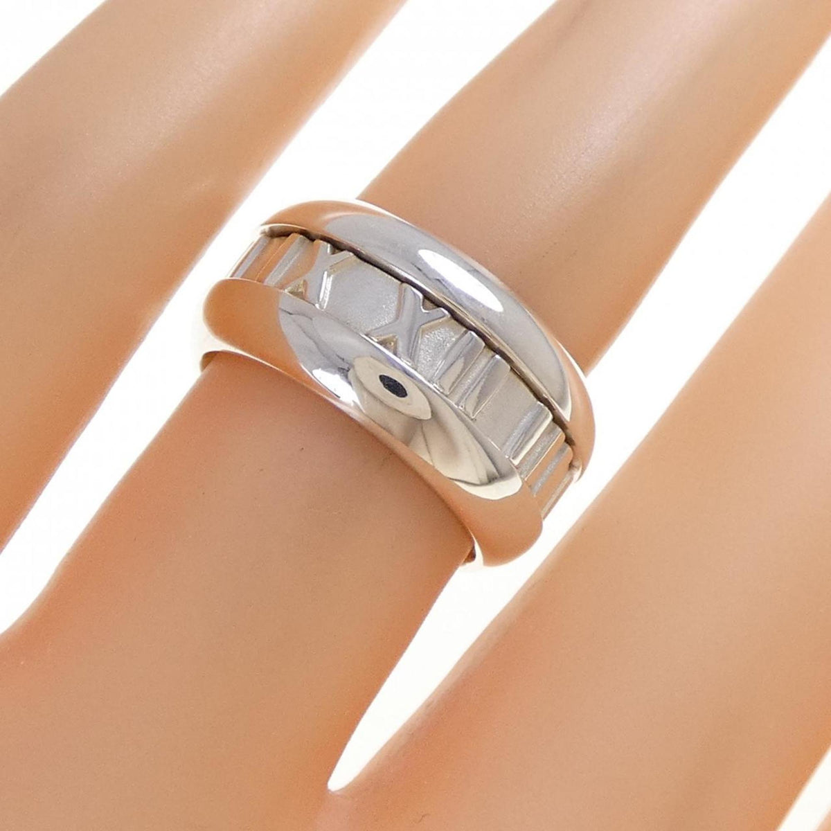 Tiffany Silver Silver 925 Band Ring (Pre-Owned)