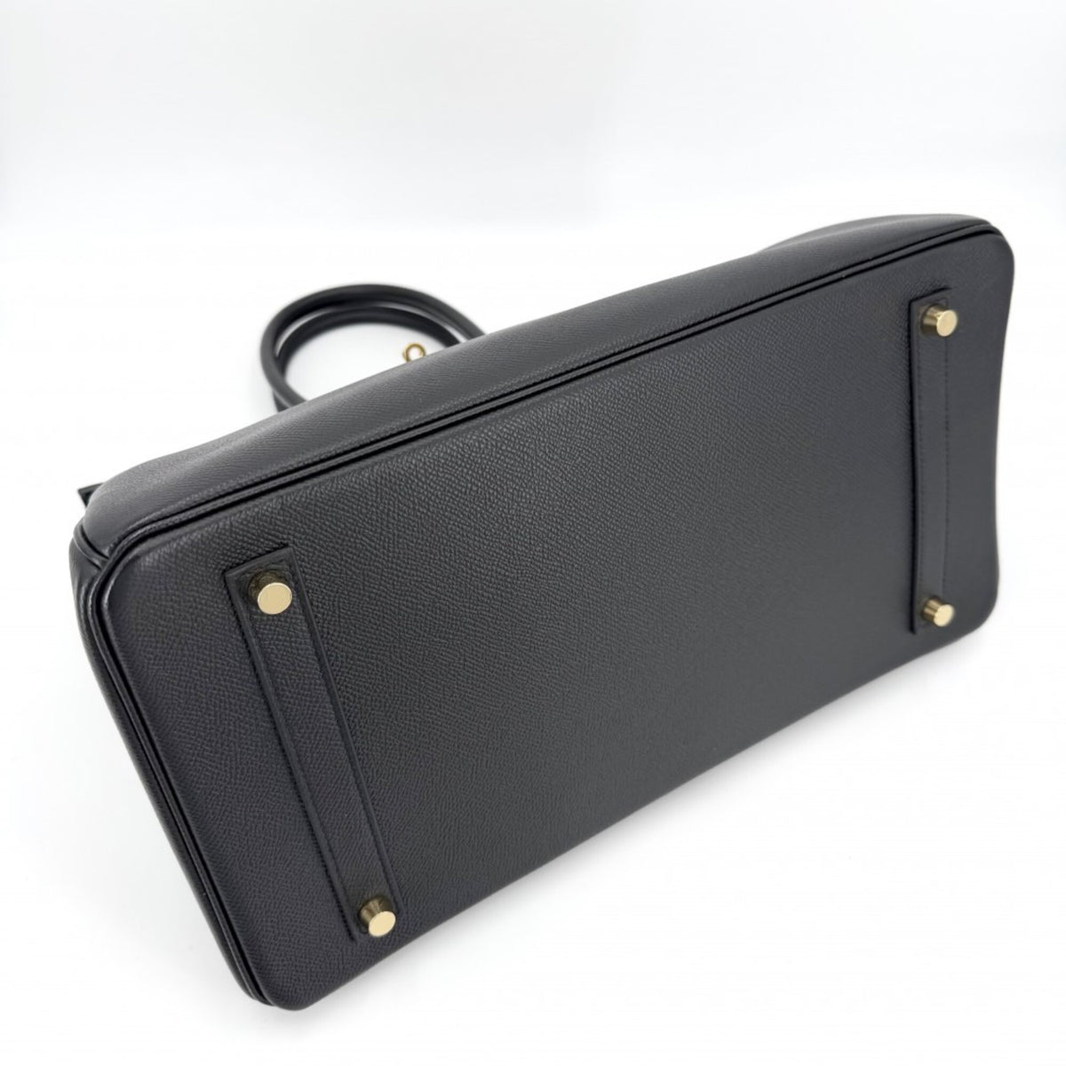 Hermes Black Leather Handbag (Pre-Owned)