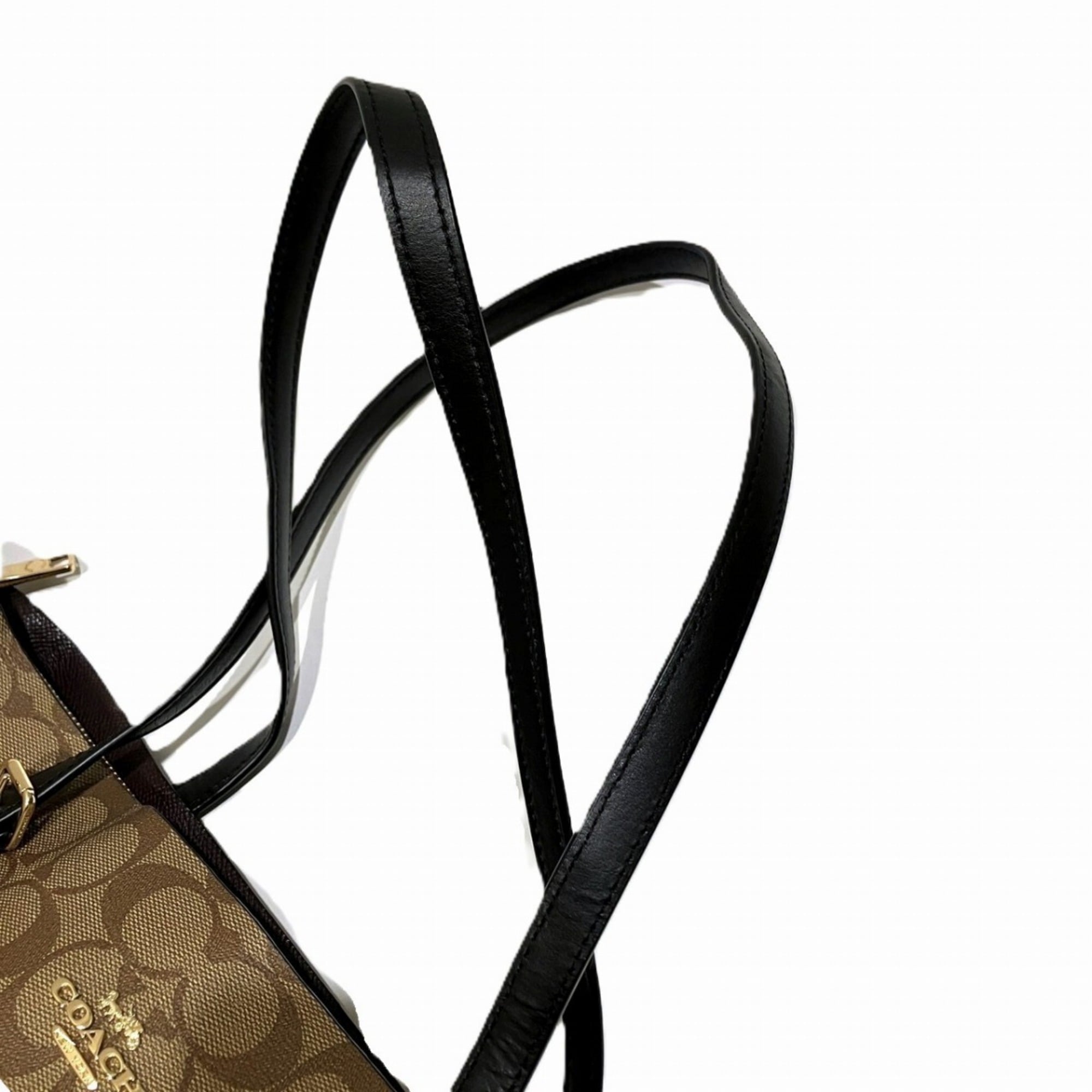 Coach Brown Signature Line Tote Bag (Pre-Owned)
