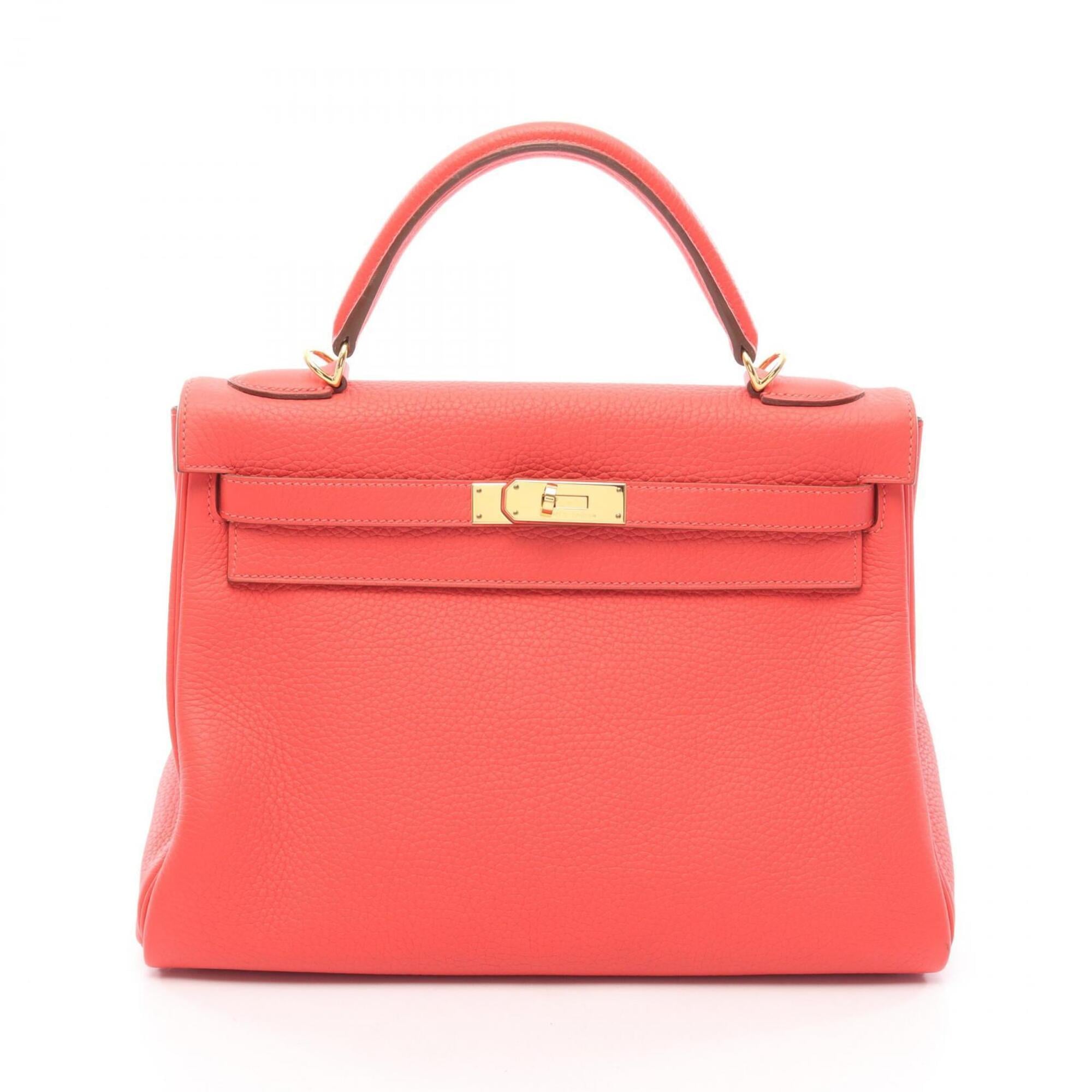 Hermes Pink Rose Jaipur Taurillon Clemence Leather Handbag (Pre-Owned)