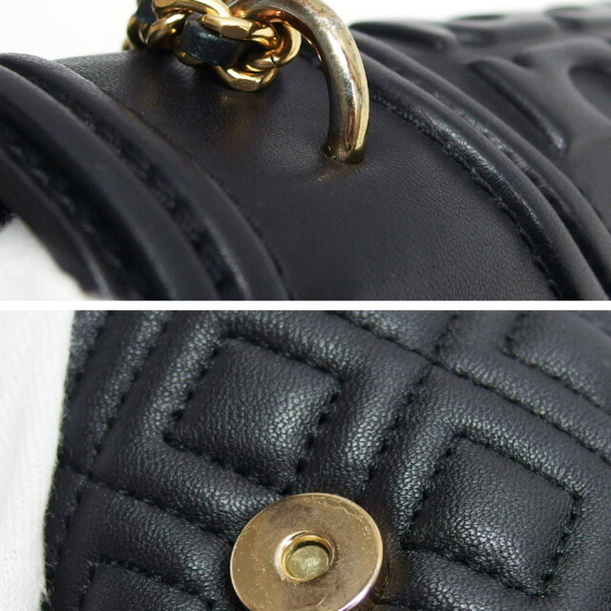 Tory Burch Black Leather Shoulder Bag (Pre-Owned)