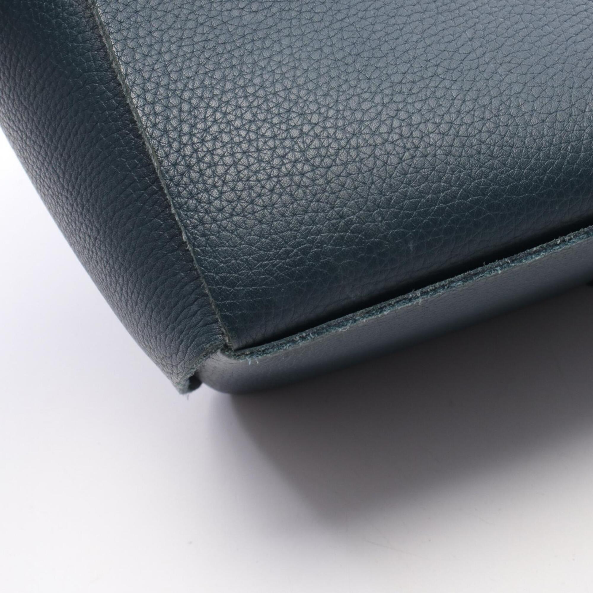 Bottega Veneta Green Leather Handbag Tote Bag (Pre-Owned)