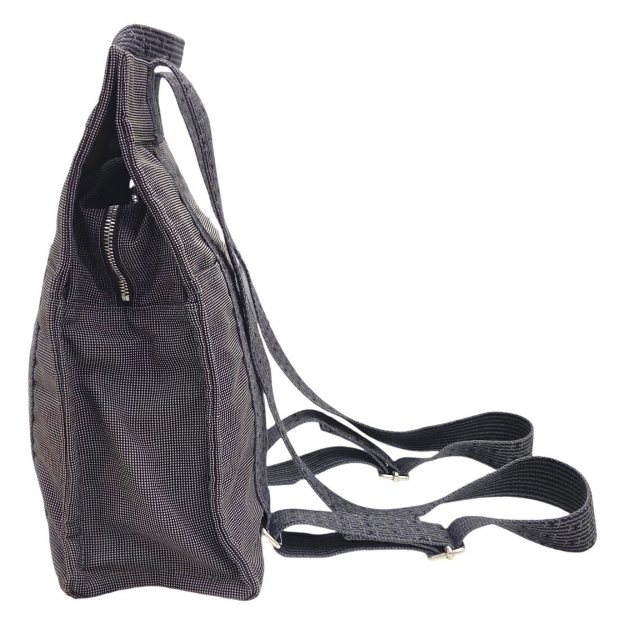 Hermes Gray Nylon Backpack (Pre-Owned)
