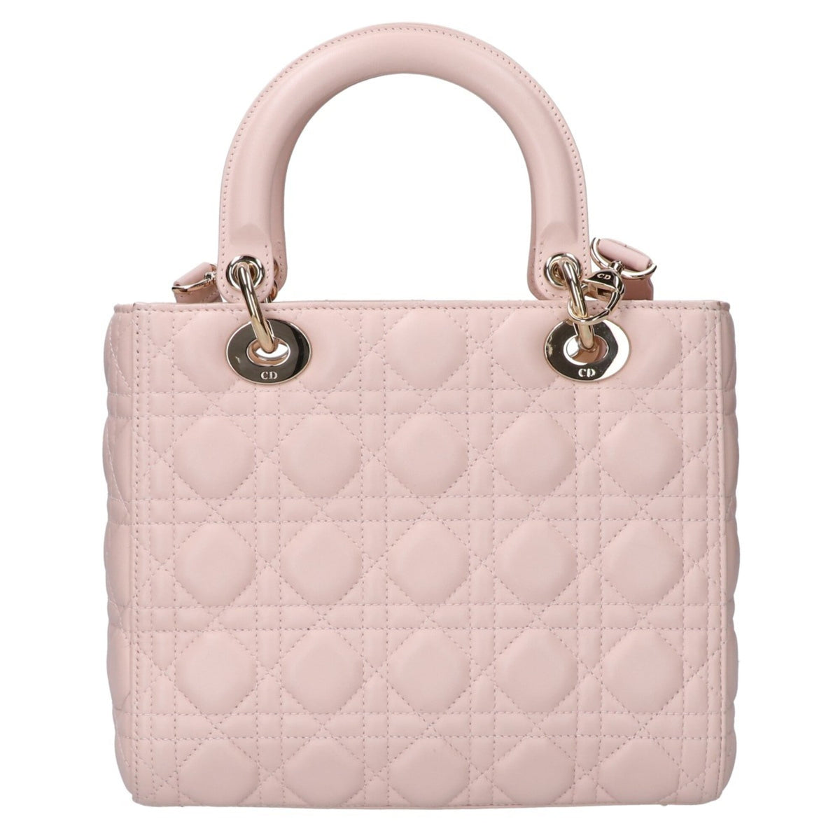 Christian Dior Pink Beige Leather Handbag (Pre-Owned)