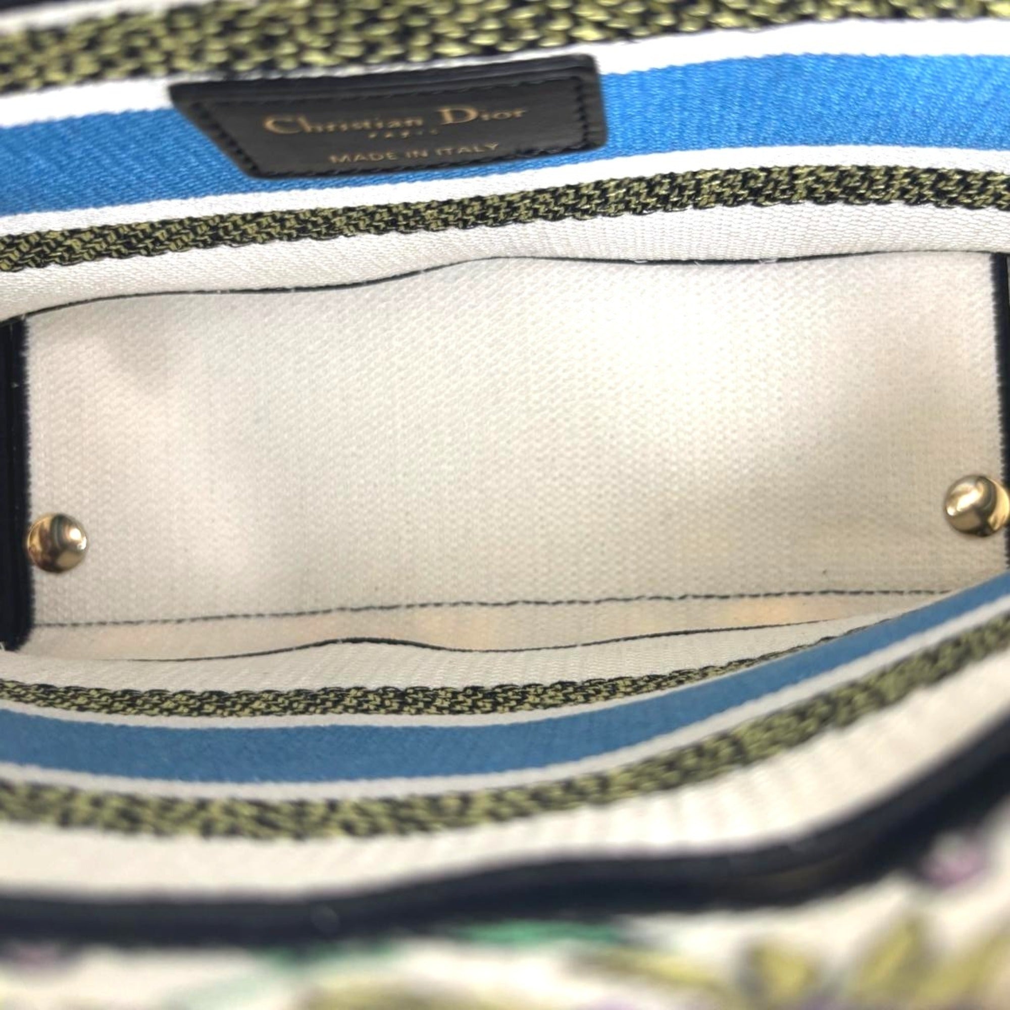 Christian Dior Lady Dior Multi-Color Canvas Handbag (Pre-Owned)
