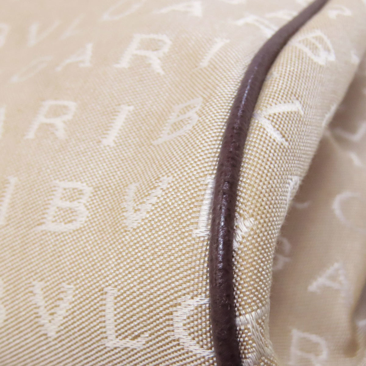 Bvlgari Beige Canvas Handbag (Pre-Owned)