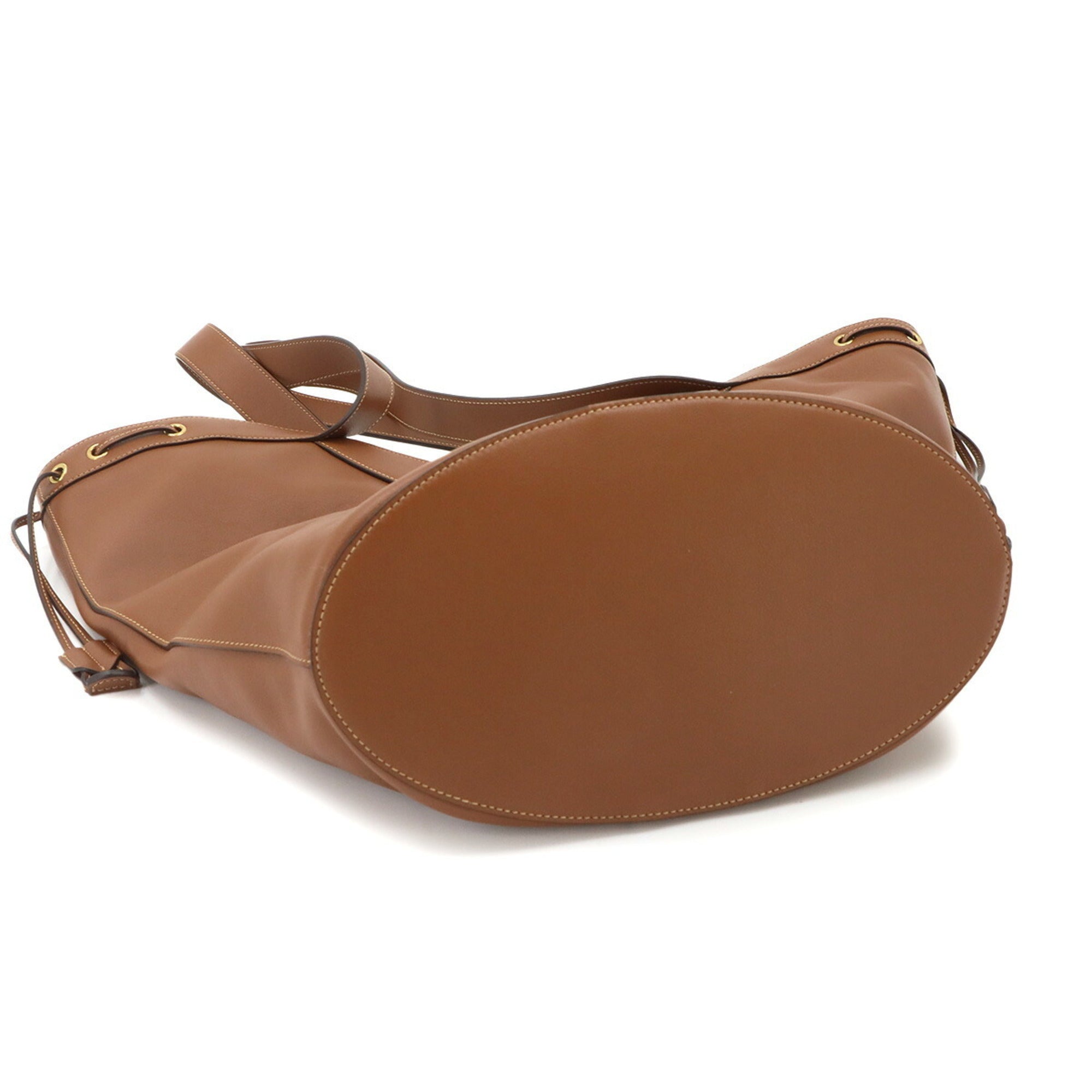 Saint Laurent Brown Leather Handbag Tote Bag (Pre-Owned)