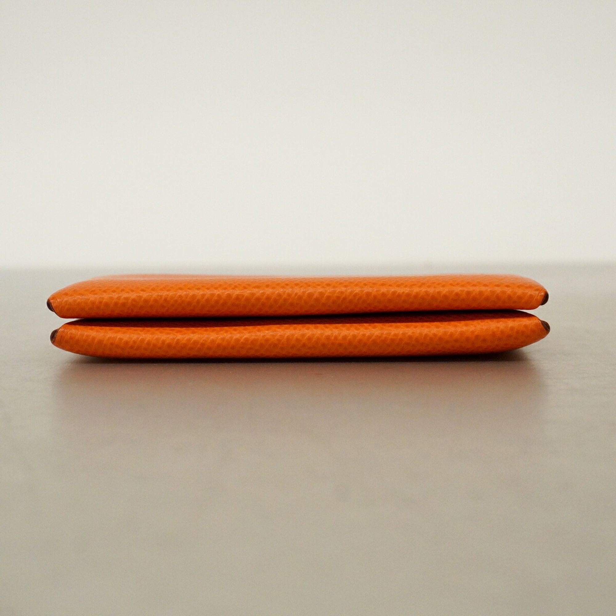 Hermes Celeste Orange Epsom Leather Leather Coin Purse/Coin Case (Pre-Owned)