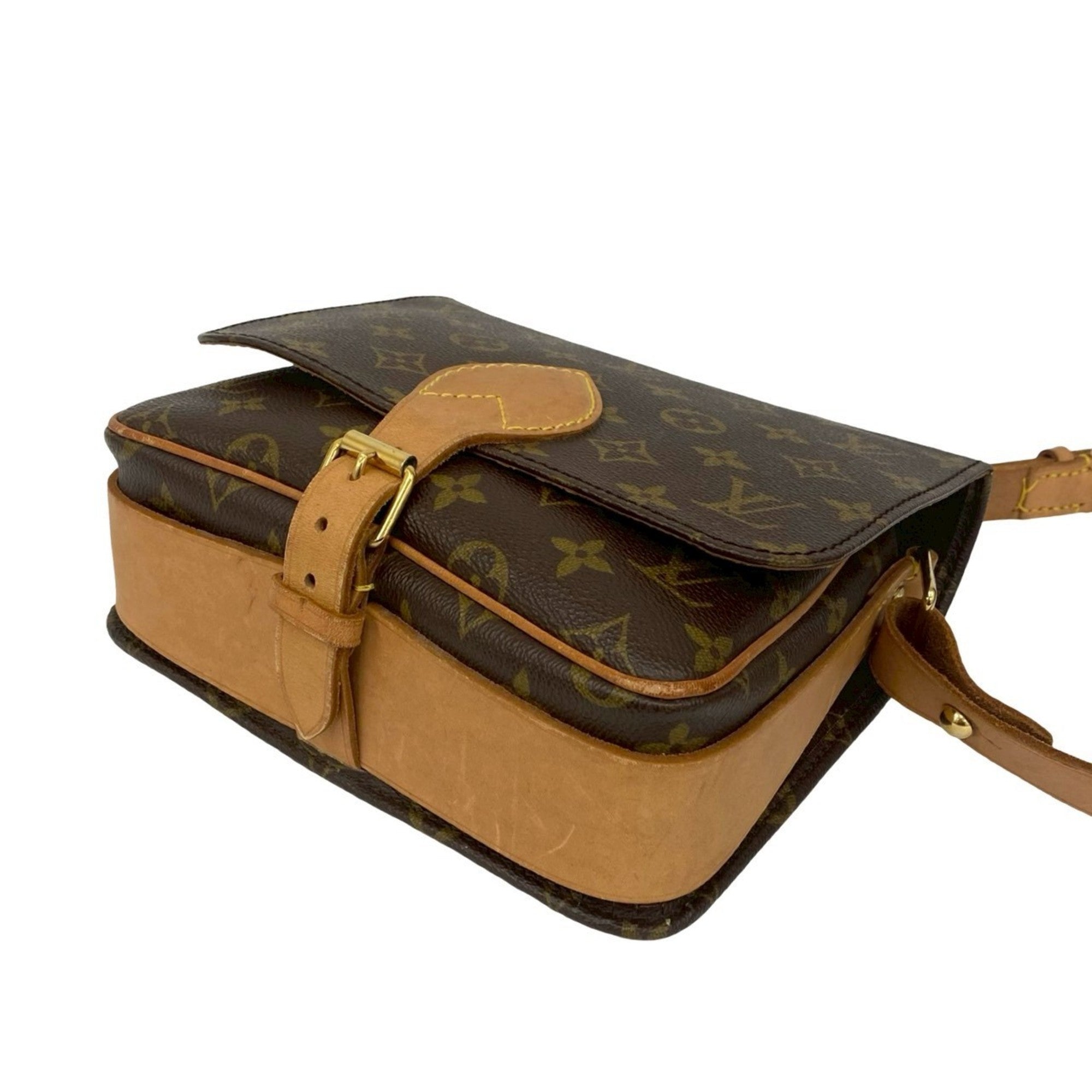 Louis Vuitton Brown Leather Pvc Pochette Shoulder Bag (Pre-Owned)