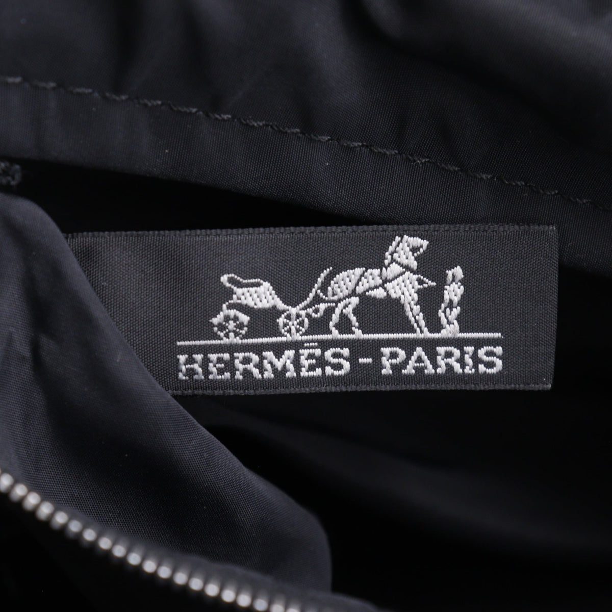 Hermes Acapulco Black Nylon Handbag (Pre-Owned)