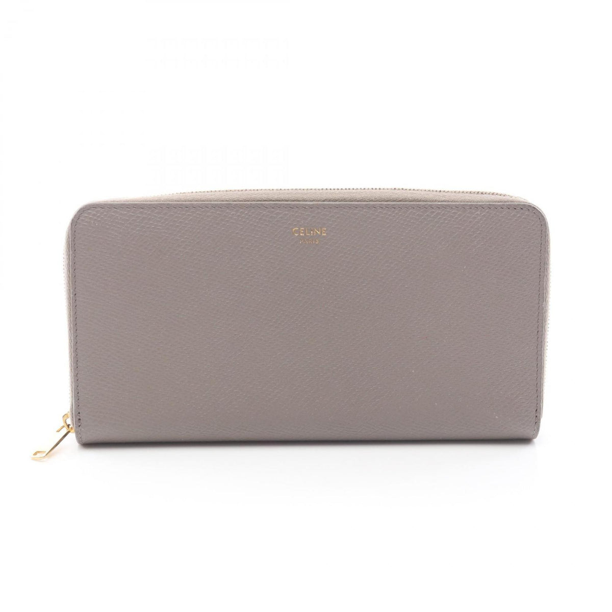 Celine Beige Leather Long Wallet (Bi-Fold) (Pre-Owned)