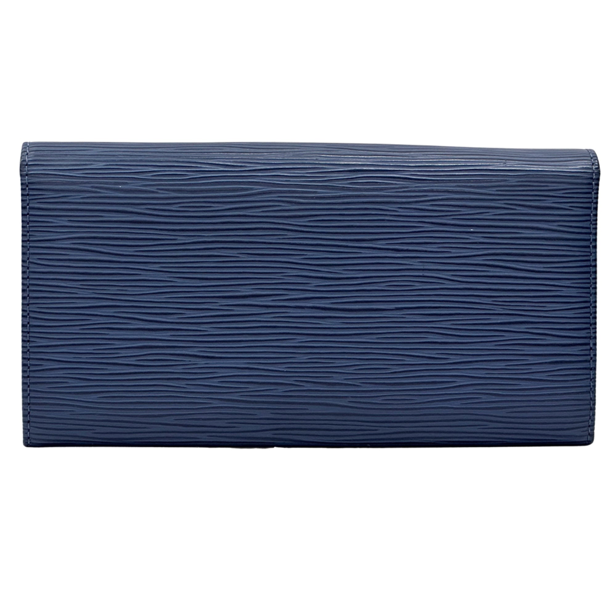 Louis Vuitton Blue Myrtille Epi Leather Long Wallet (Bi-Fold) (Pre-Owned)
