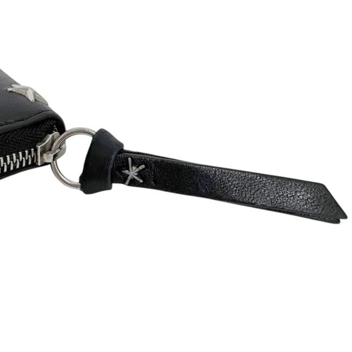 Jimmy Choo Black Leather Long Wallet (Bi-Fold) (Pre-Owned)