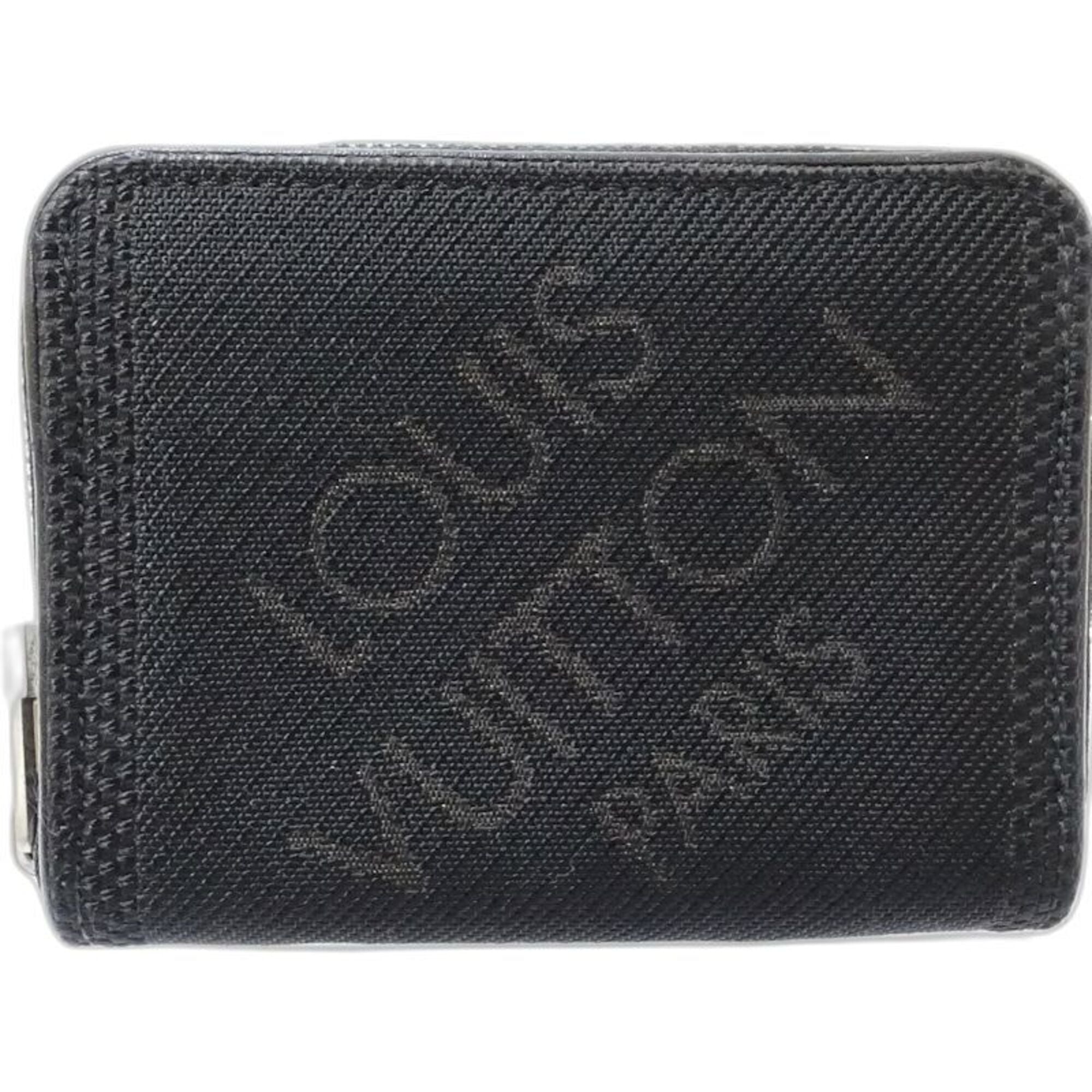 Louis Vuitton Noir Leather Coin Purse/Coin Case (Pre-Owned)