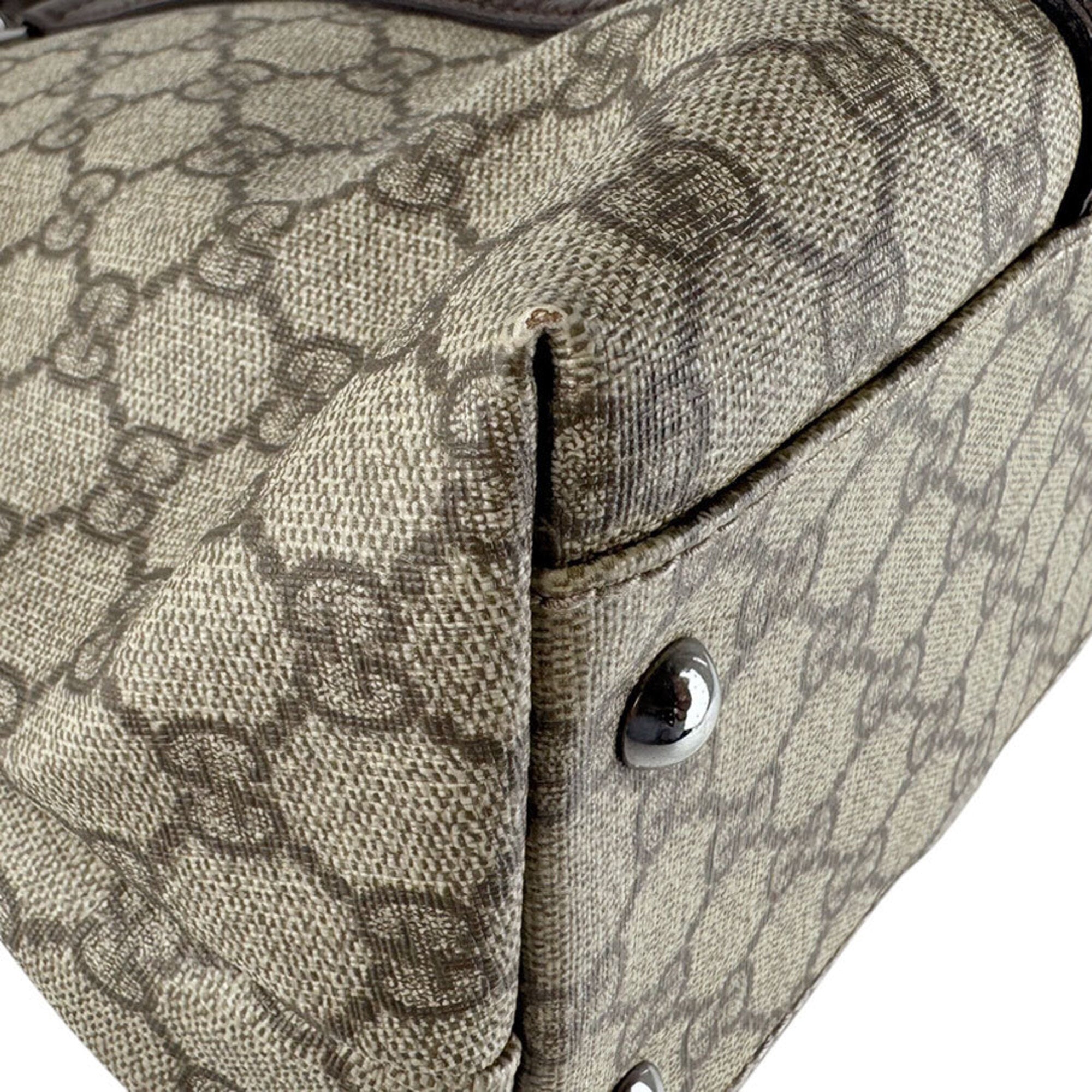 Gucci Brown Gg Supreme Shoulder Bag Tote Bag (Pre-Owned)