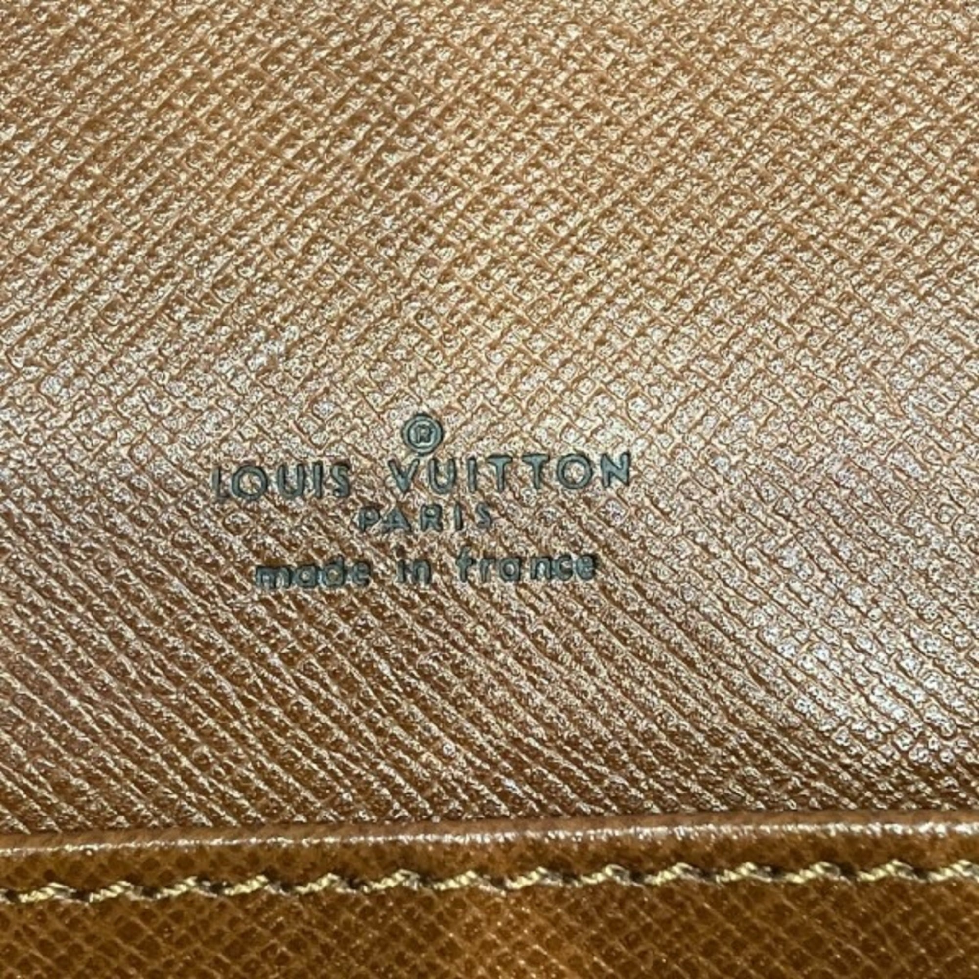 Louis Vuitton Brown Monogram Clutch Bag Handbag (Pre-Owned)