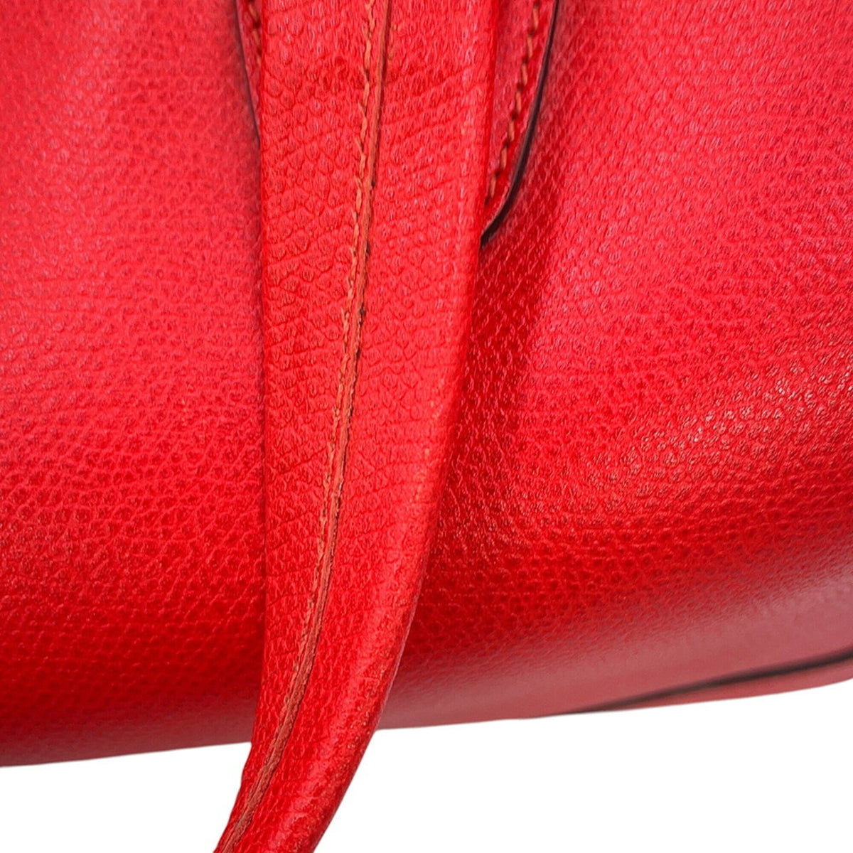 Valextra Red Color Leather Handbag (Pre-Owned)