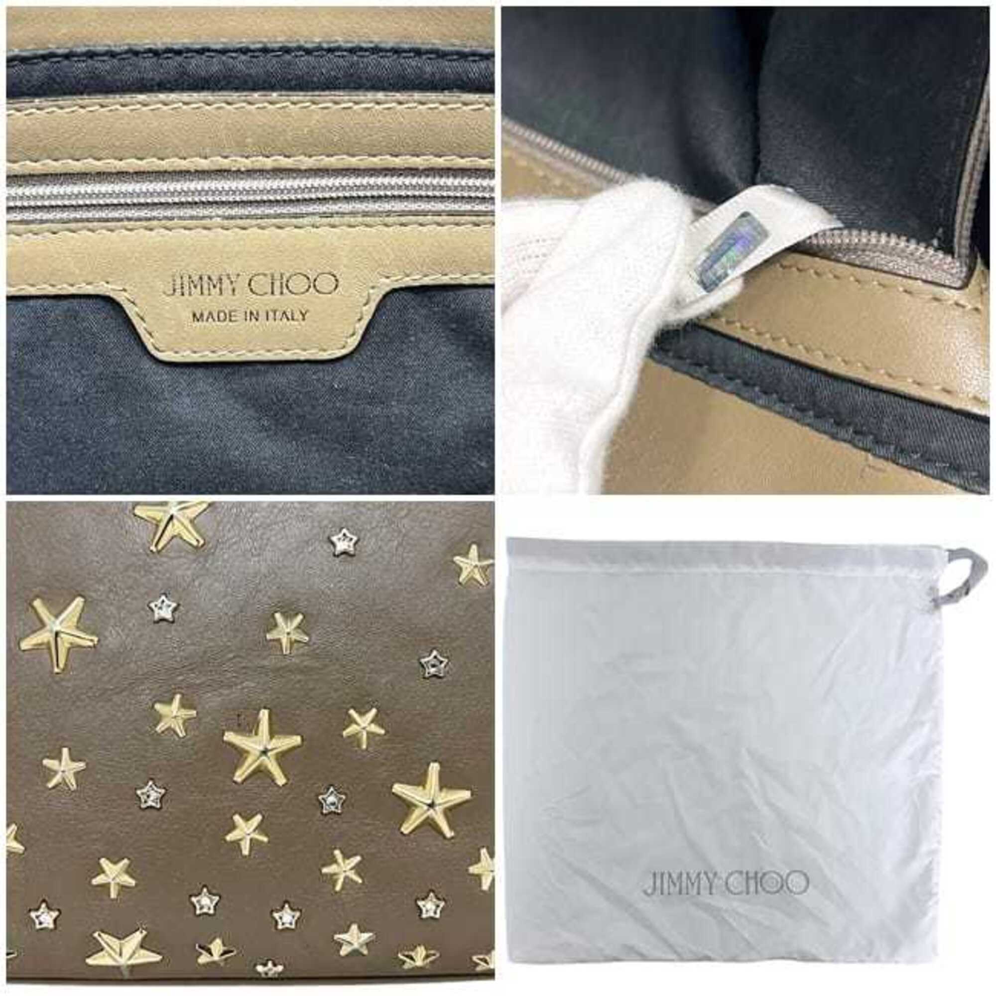 Jimmy Choo Beige Leather Tote Bag (Pre-Owned)