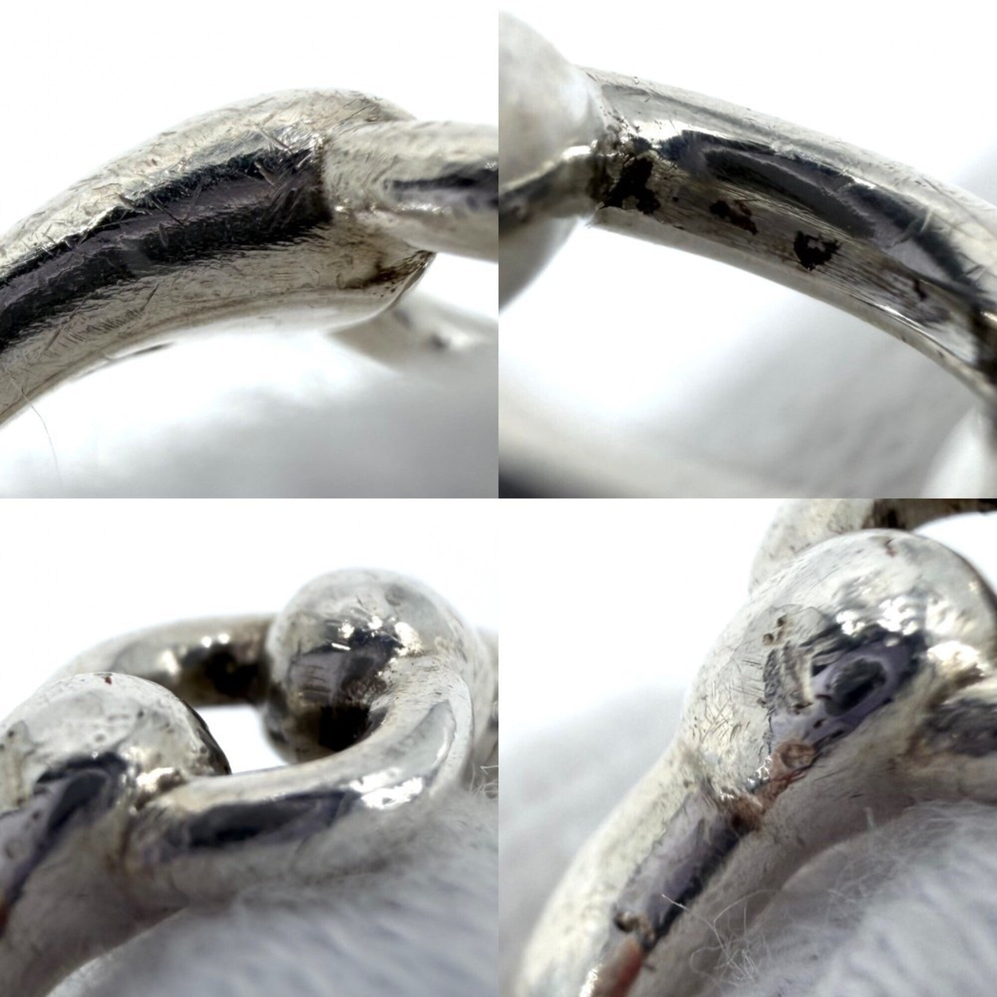 Hermes Silver 925 Band Ring (Pre-Owned)