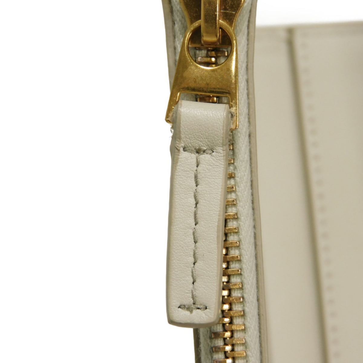 Bottega Veneta Ivory White Leather Wallet (Tri-Fold) (Pre-Owned)