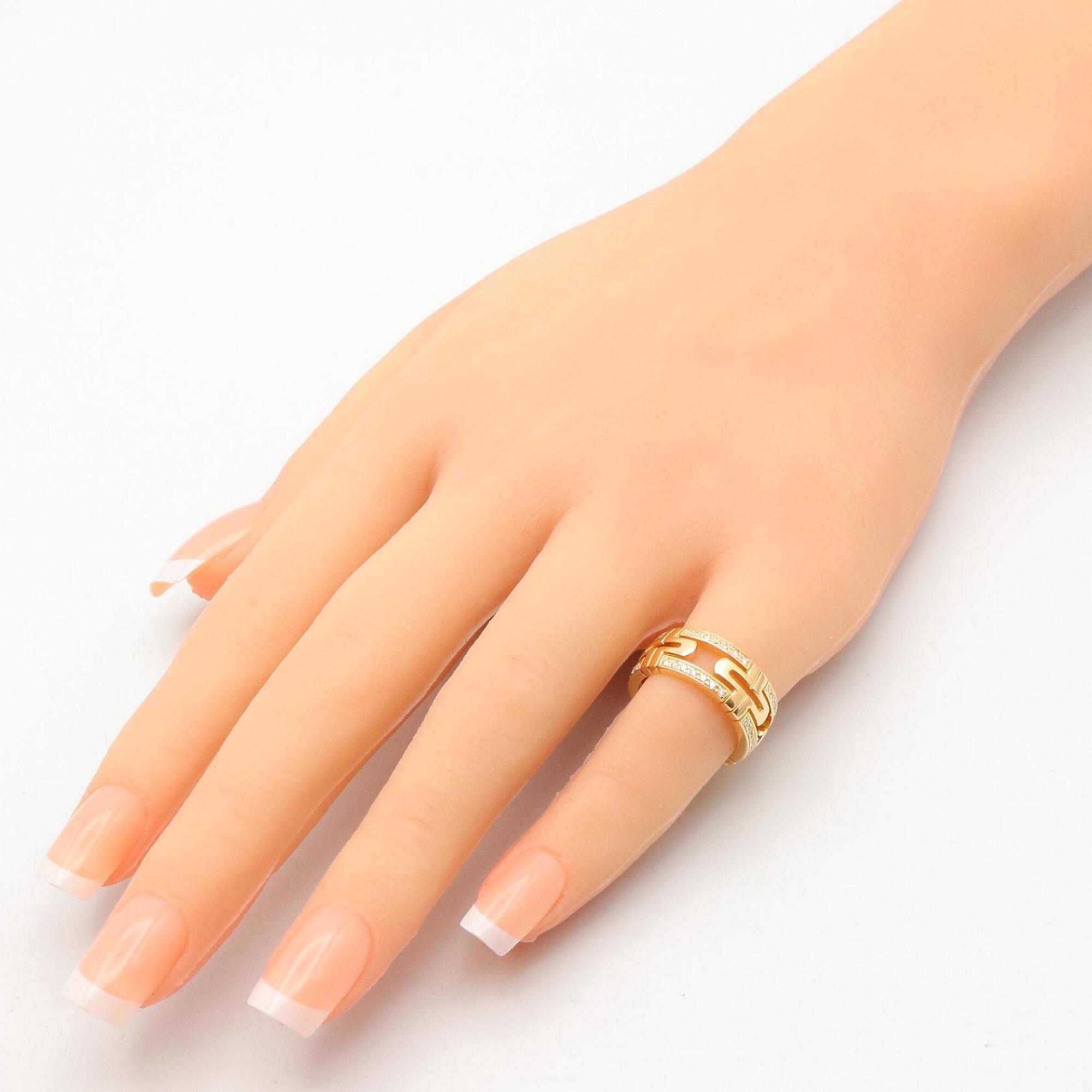 Bvlgari Gold Clear Yellow Gold (18K) Band Ring (Pre-Owned)