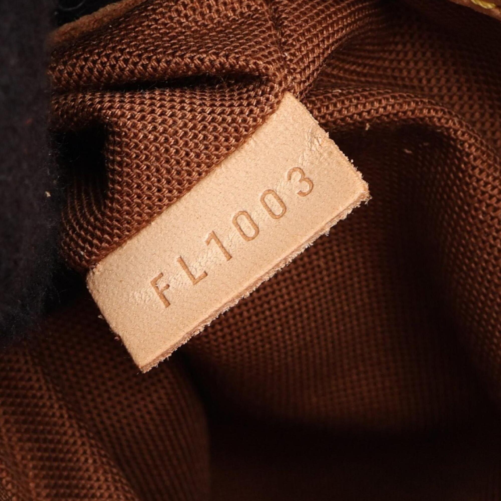 Louis Vuitton Brown Coated Canvas Leather Handbag (Pre-Owned)