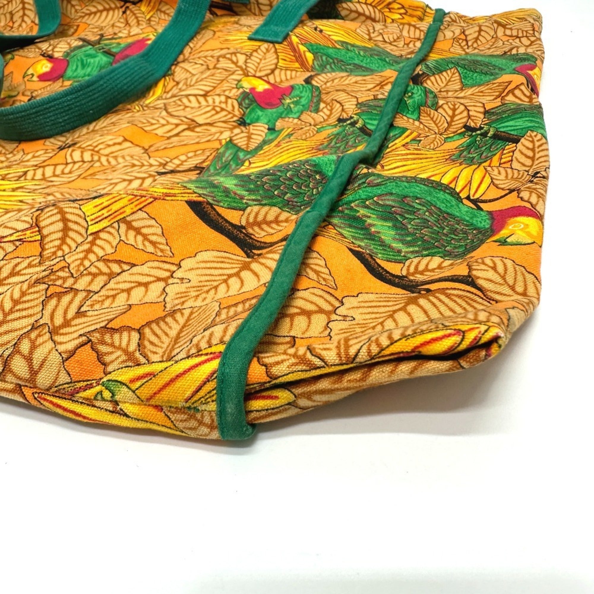 Hermes Orange Canvas Tote Bag (Pre-Owned)