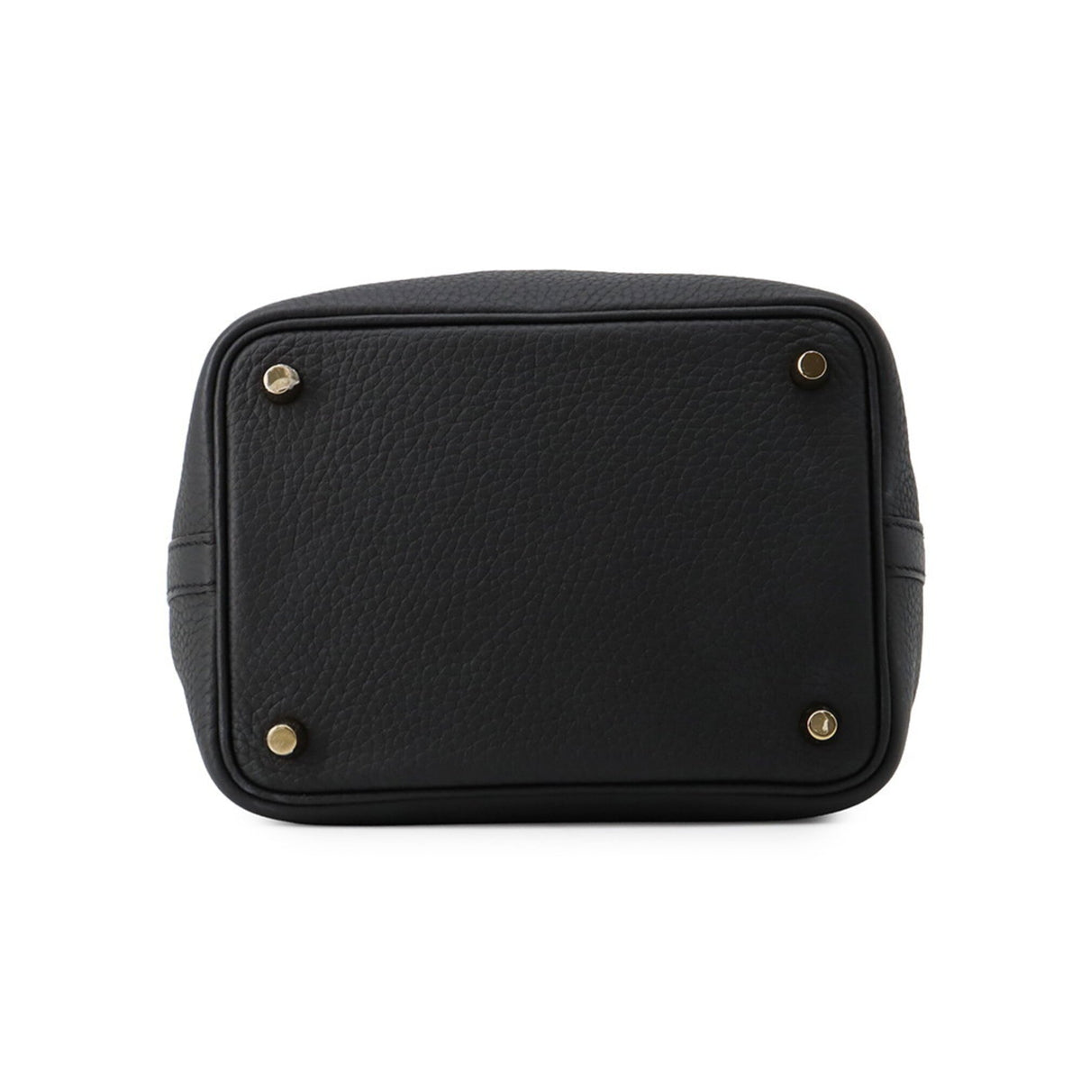 Hermes Picotin Black Taurillon Clemence Leather Handbag (Pre-Owned)