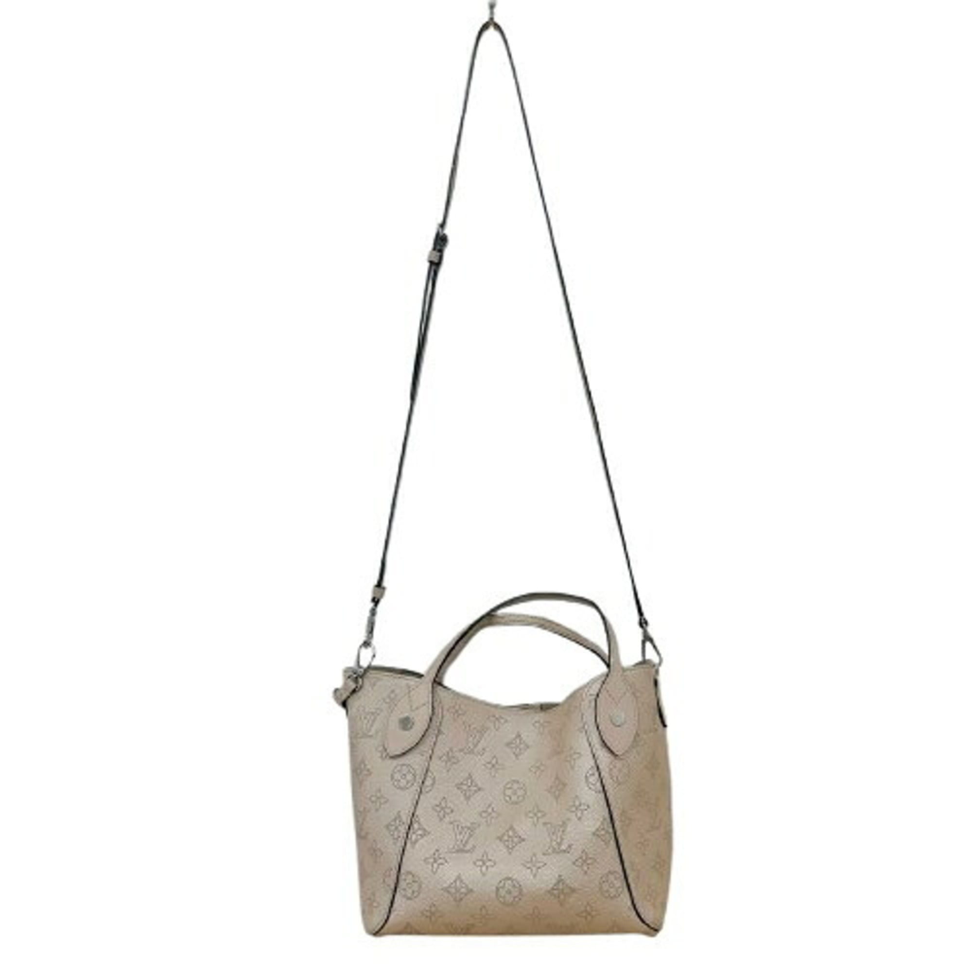Louis Vuitton Mahina Pink Beige Leather Handbag Shoulder Bag (Pre-Owned)