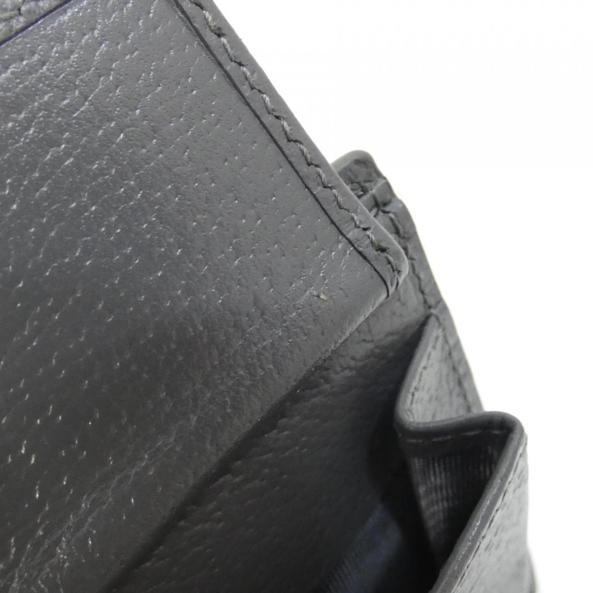 Gucci Black Gray Gg Supreme Wallet (Bi-Fold) (Pre-Owned)