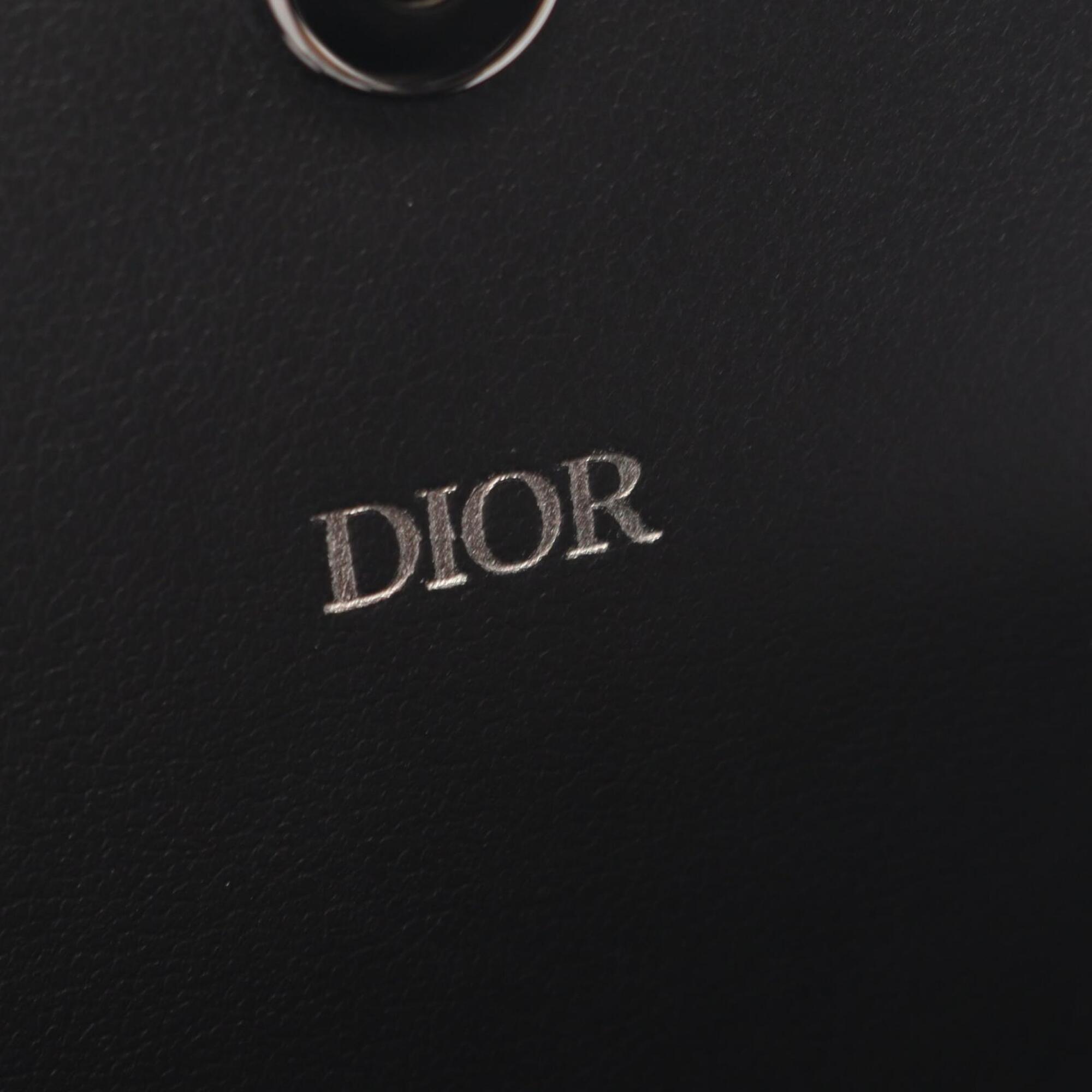 Christian Dior Black Leather Coin Purse/Coin Case (Pre-Owned)