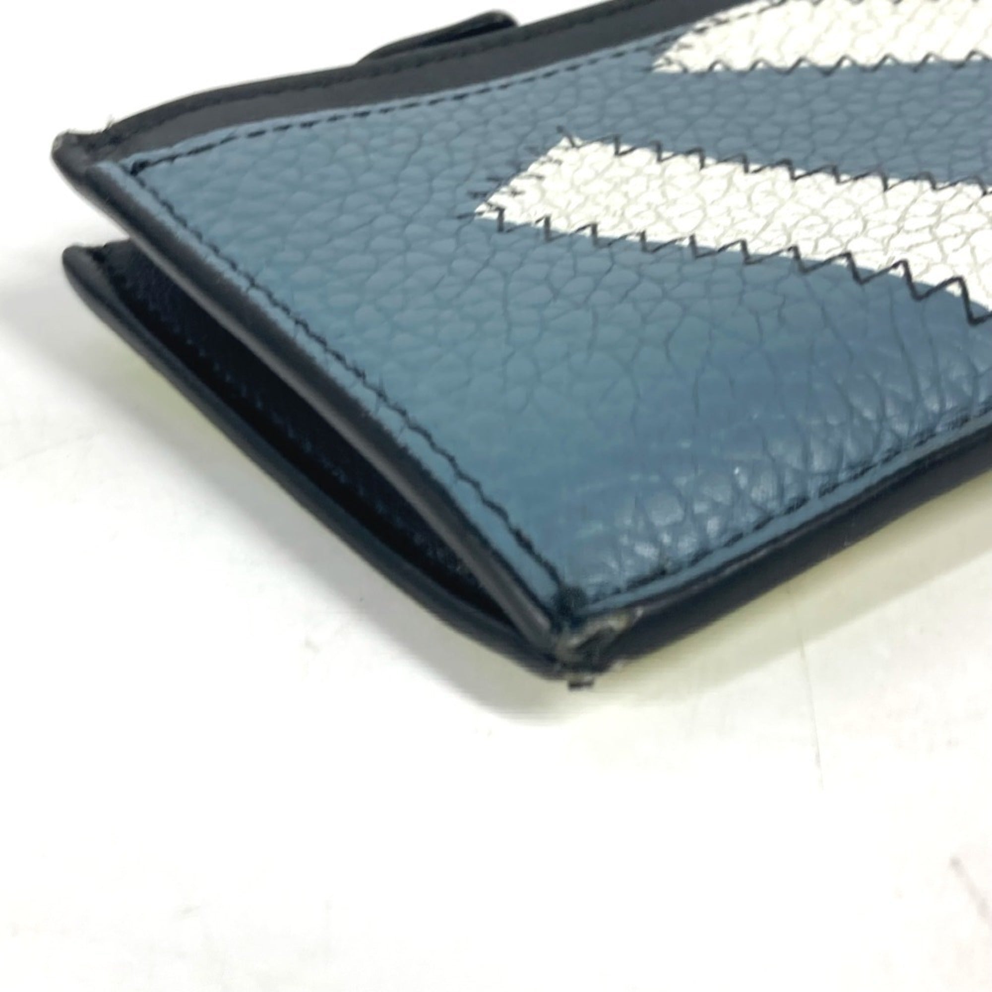 Louis Vuitton Blue Yellow Leather Coin Purse/Coin Case (Pre-Owned)