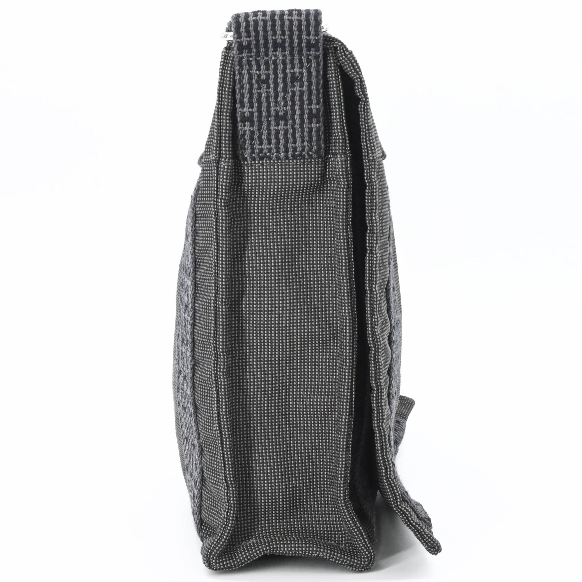 Hermes Gray Nylon Canvas Shoulder Bag (Pre-Owned)