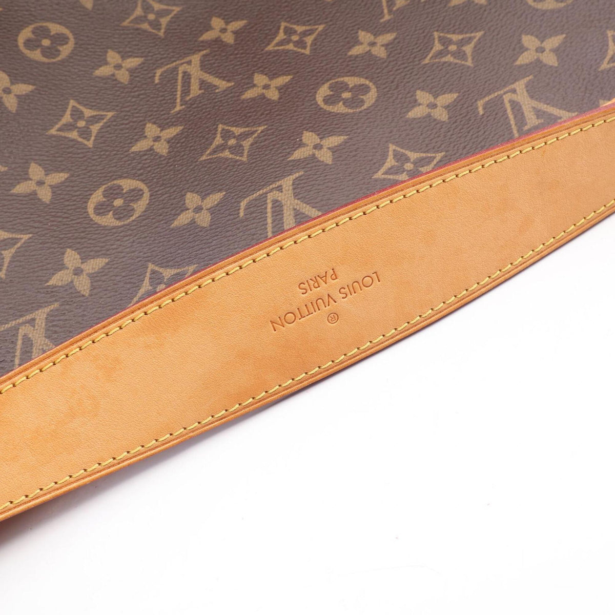 Louis Vuitton Monogram Brown Coated Canvas Leather Handbag Shoulder Bag (Pre-Owned)