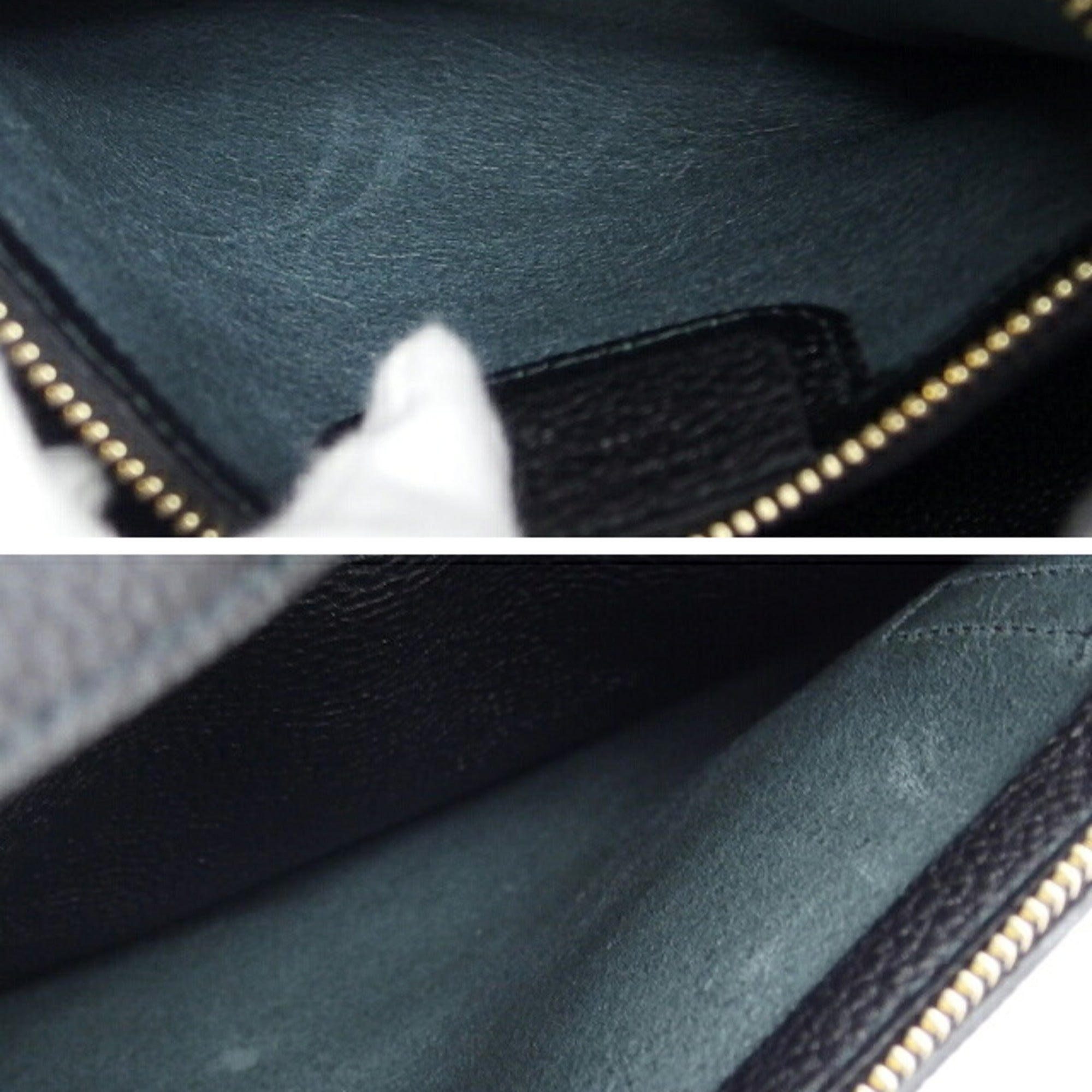 Salvatore Ferragamo Gancini Black Leather Shoulder Bag Tote Bag (Pre-Owned)