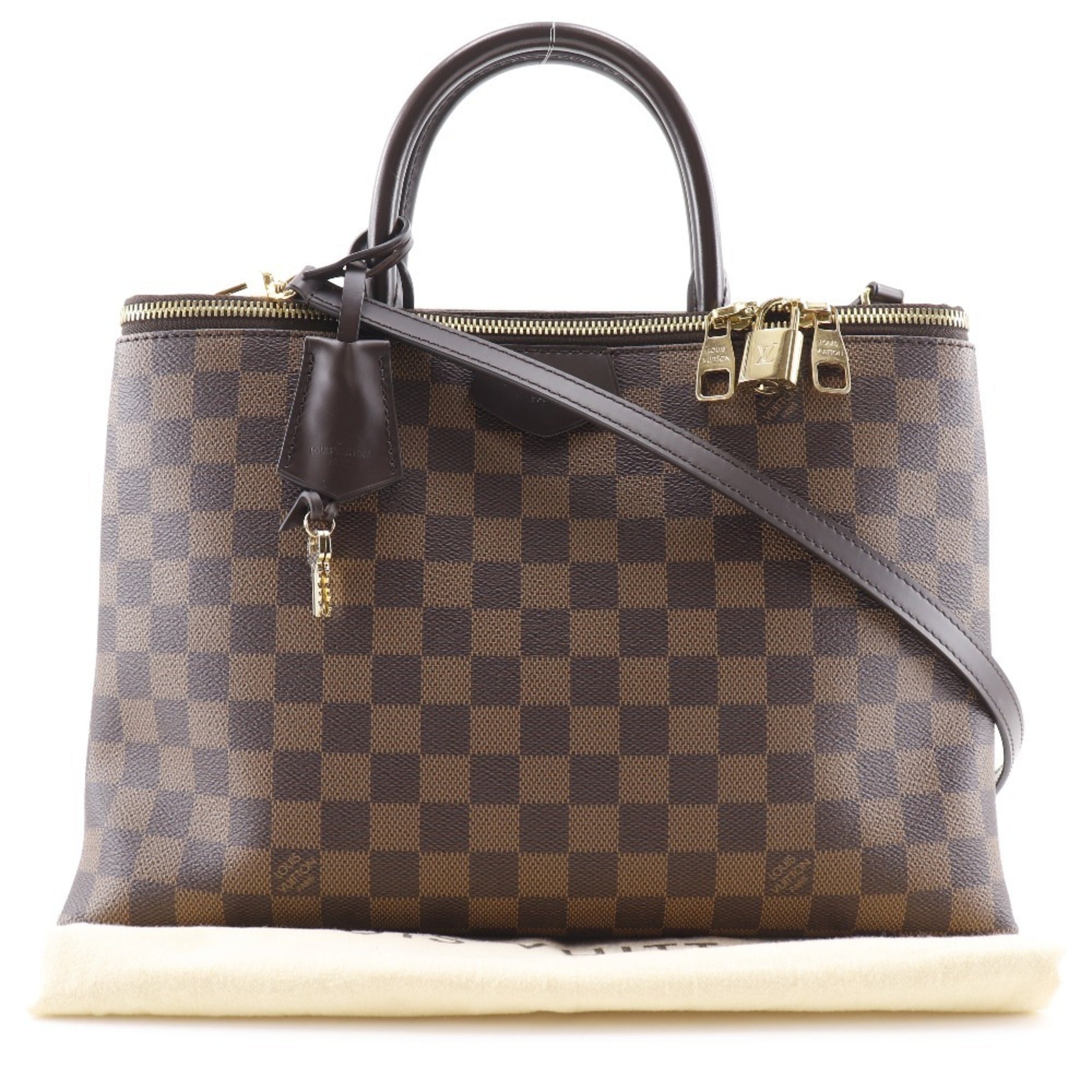 Louis Vuitton Brown Damier Canvas Handbag (Pre-Owned)