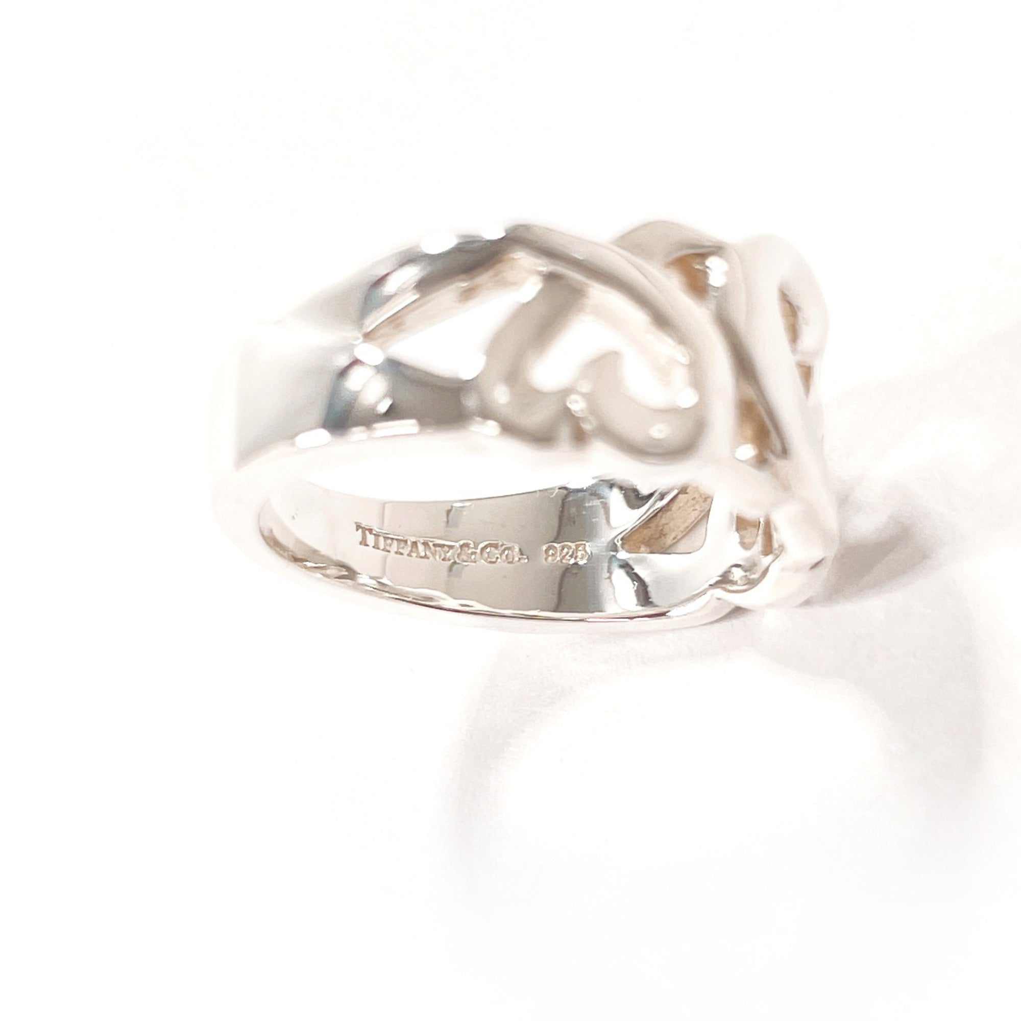 Tiffany Silver Silver 925 Band Ring (Pre-Owned)