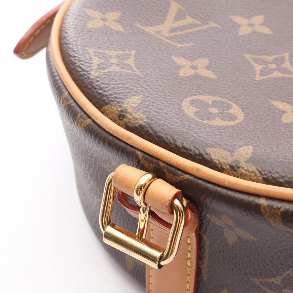 Louis Vuitton Brown Monogram Coated Canvas Leather Handbag Shoulder Bag (Pre-Owned)