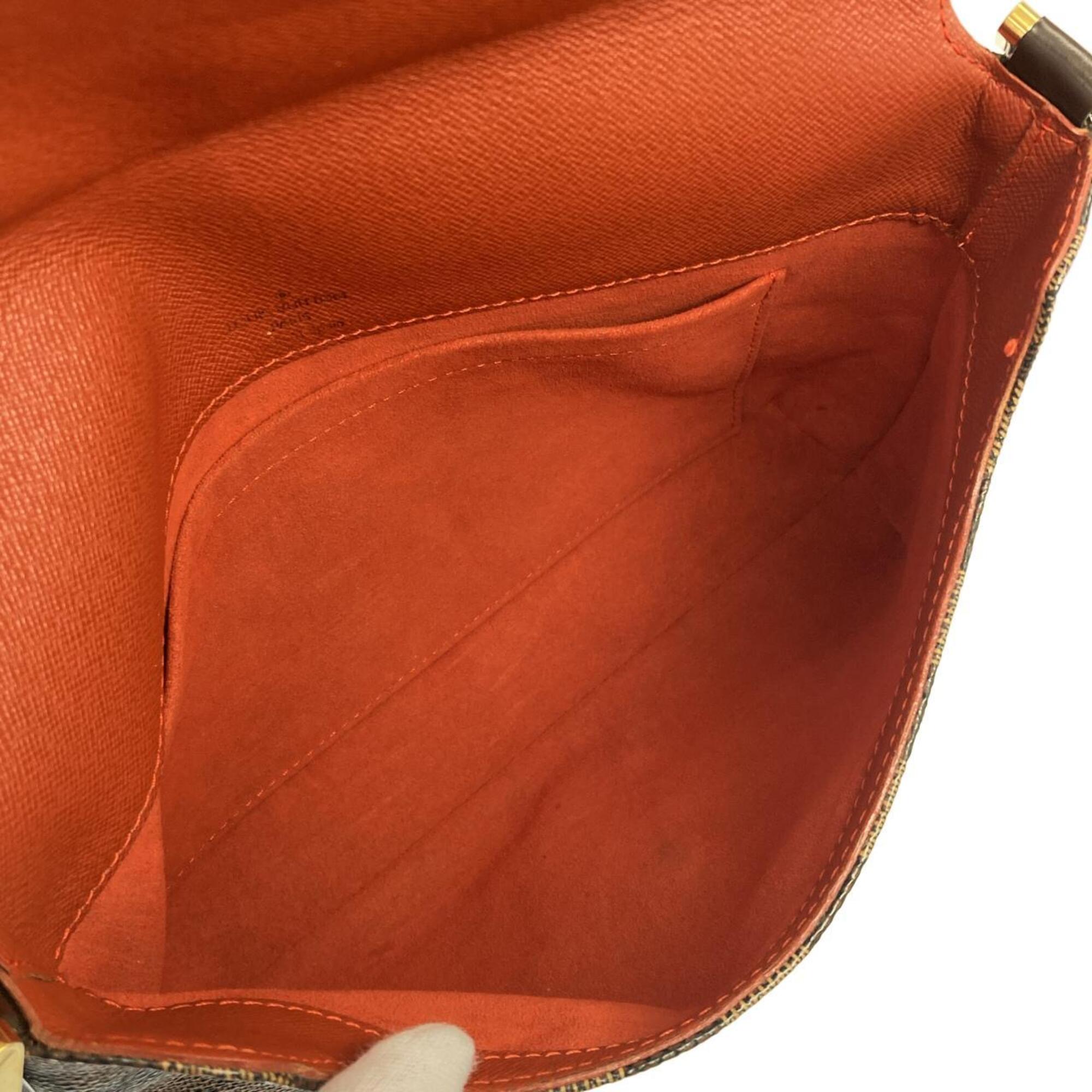 Louis Vuitton Ebene Coated Canvas Shoulder Bag (Pre-Owned)