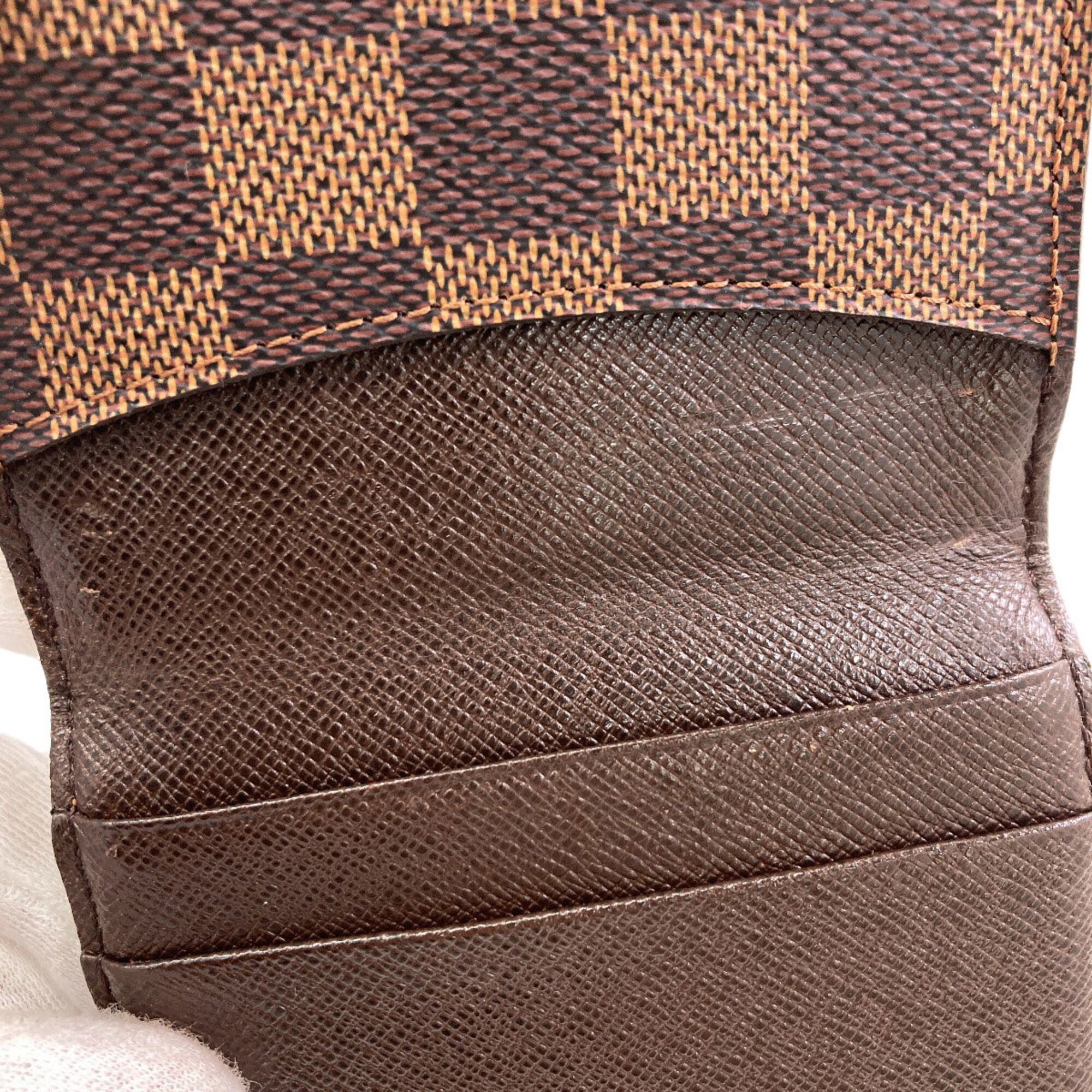 Louis Vuitton Damier Damier Canvas Ebene Damier Canvas Coin Purse/Coin Case (Pre-Owned)