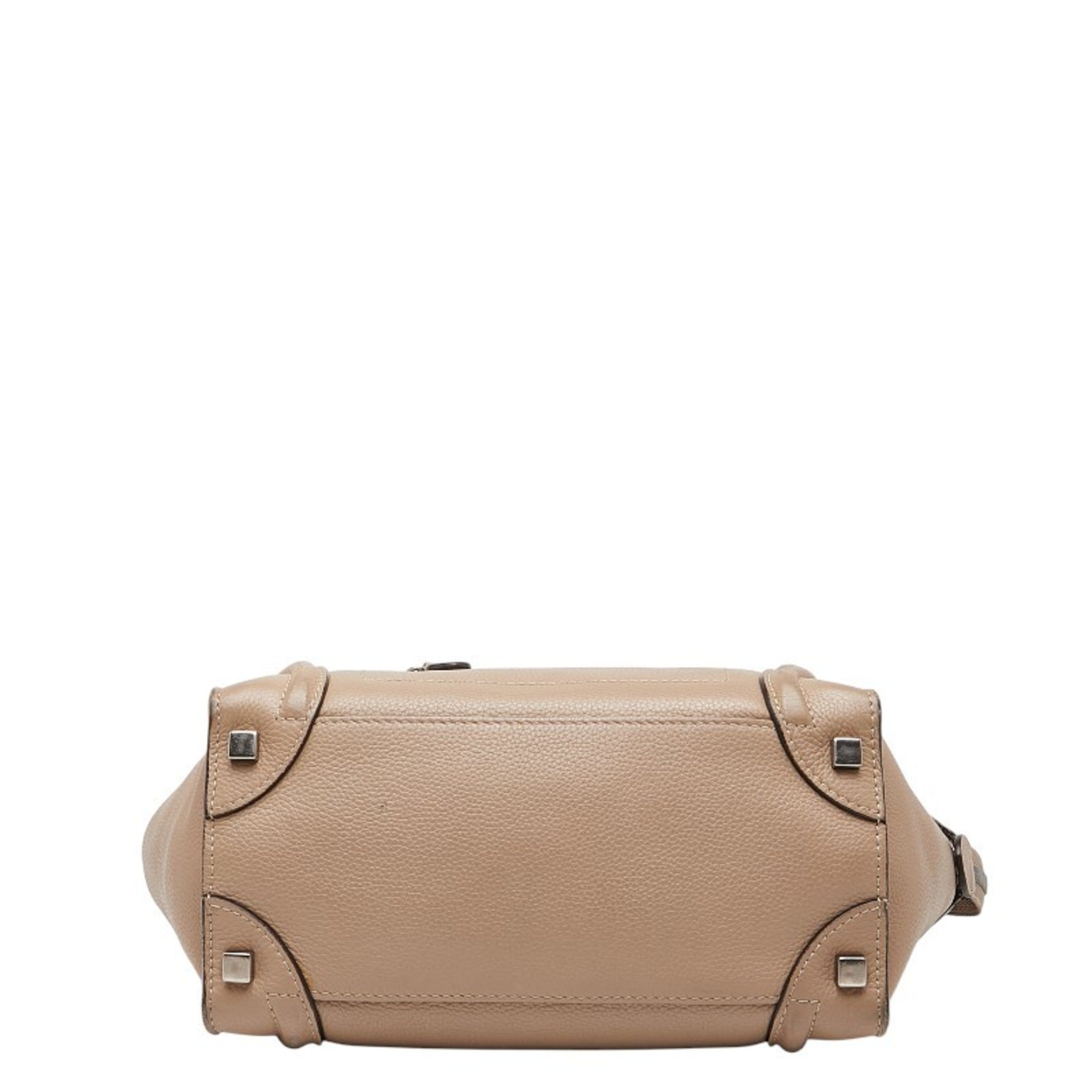 Celine Beige Leather Handbag (Pre-Owned)